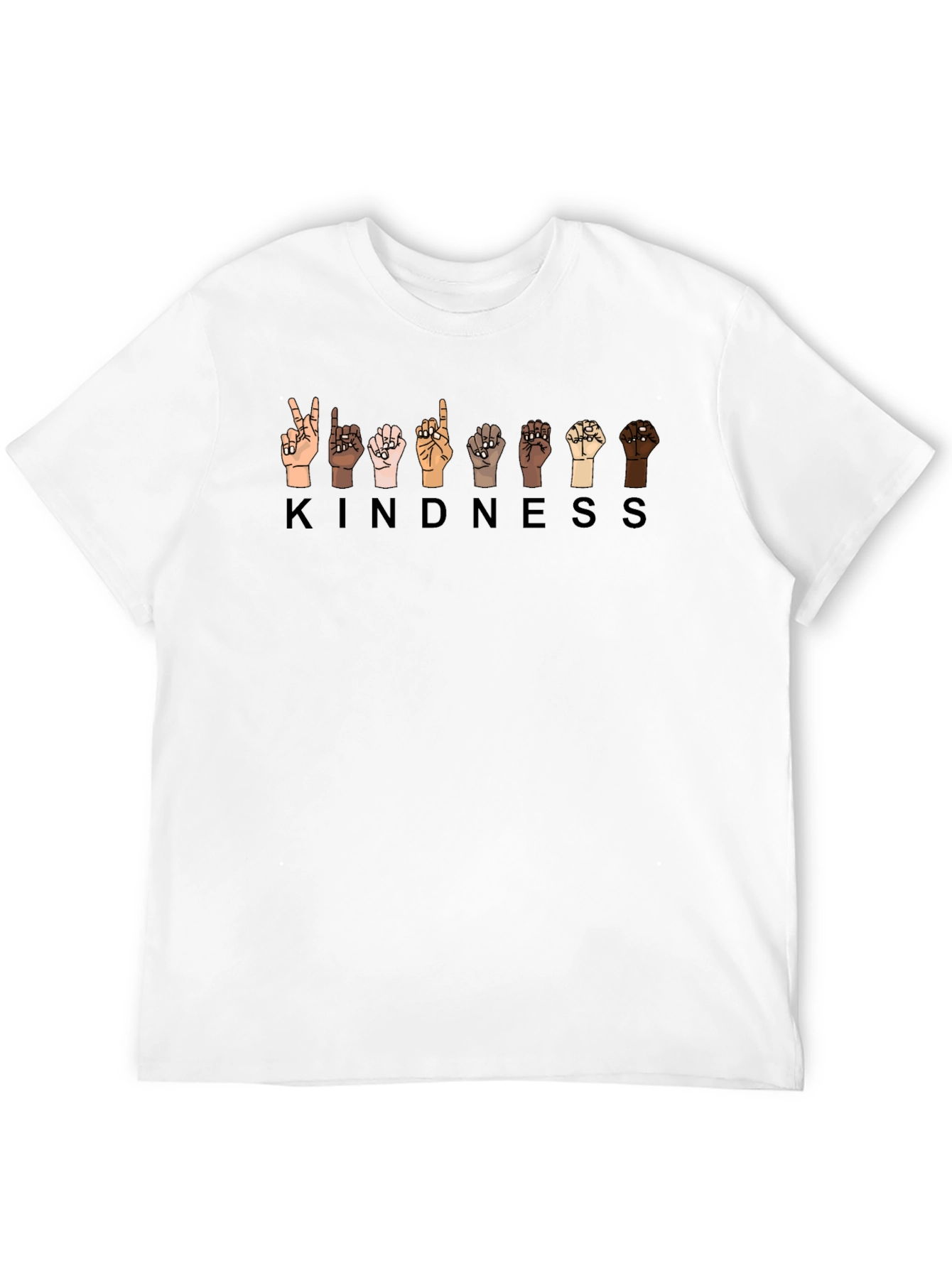 Kindness Sign Language T-Shirt - Black