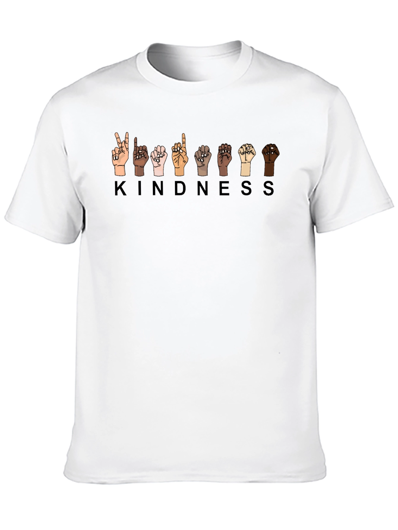 Kindness Sign Language T-Shirt - Black