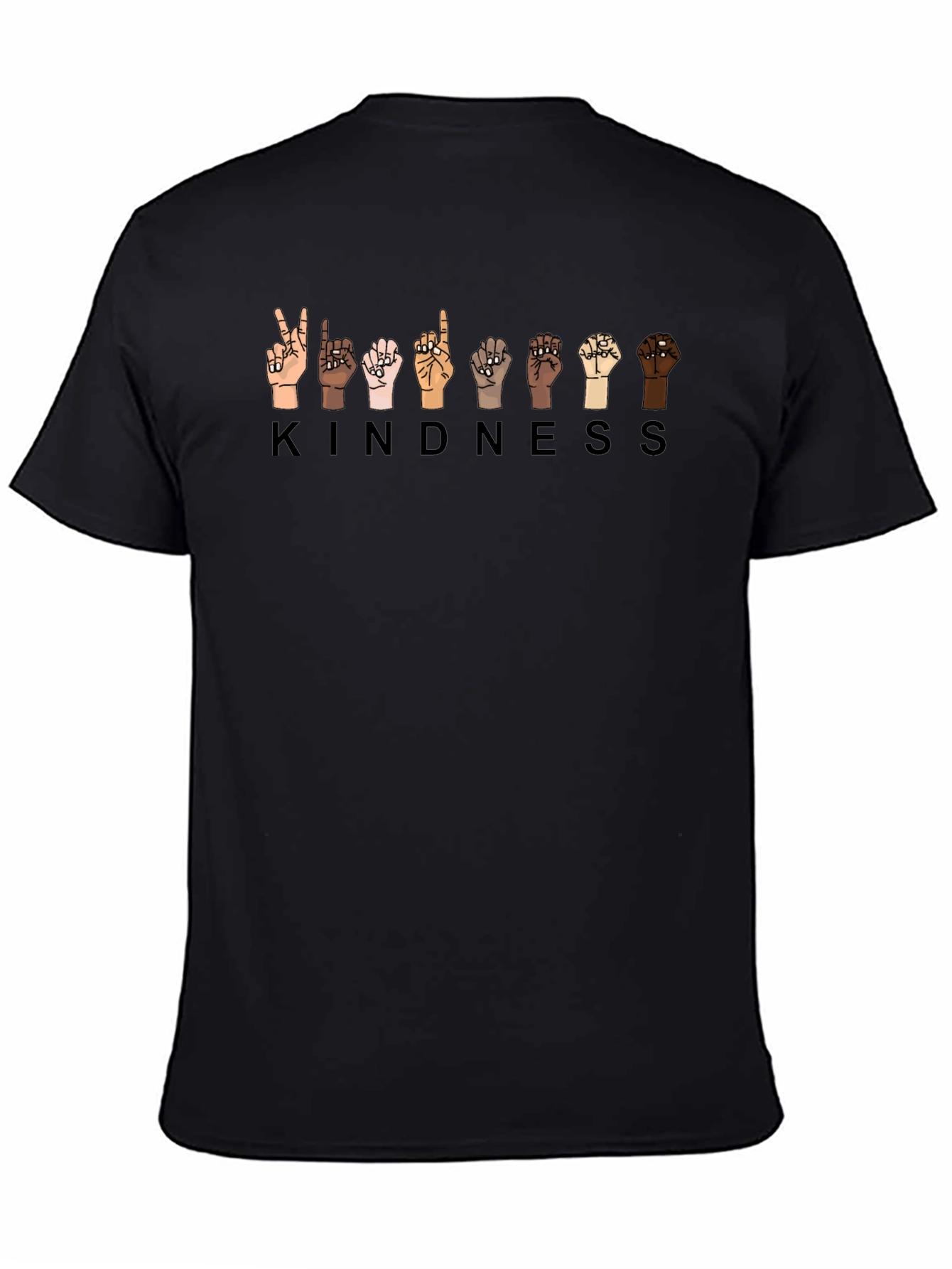 Kindness Sign Language T-Shirt - Black