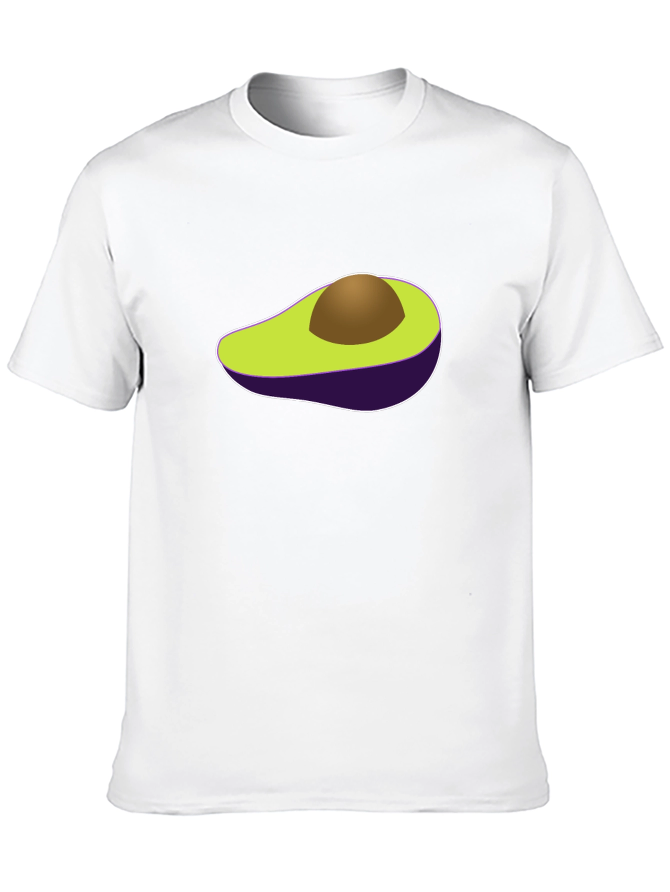 Avocado Graphic Print Black T-Shirt