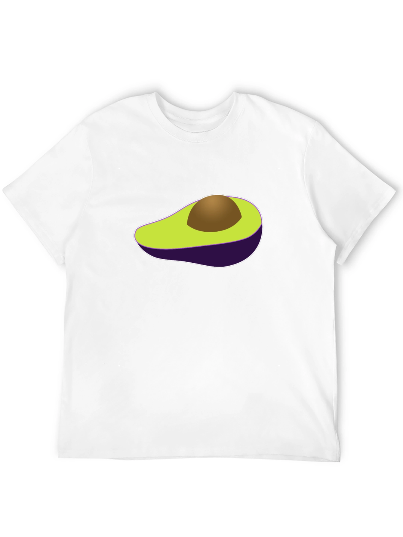 Avocado Graphic Print Black T-Shirt