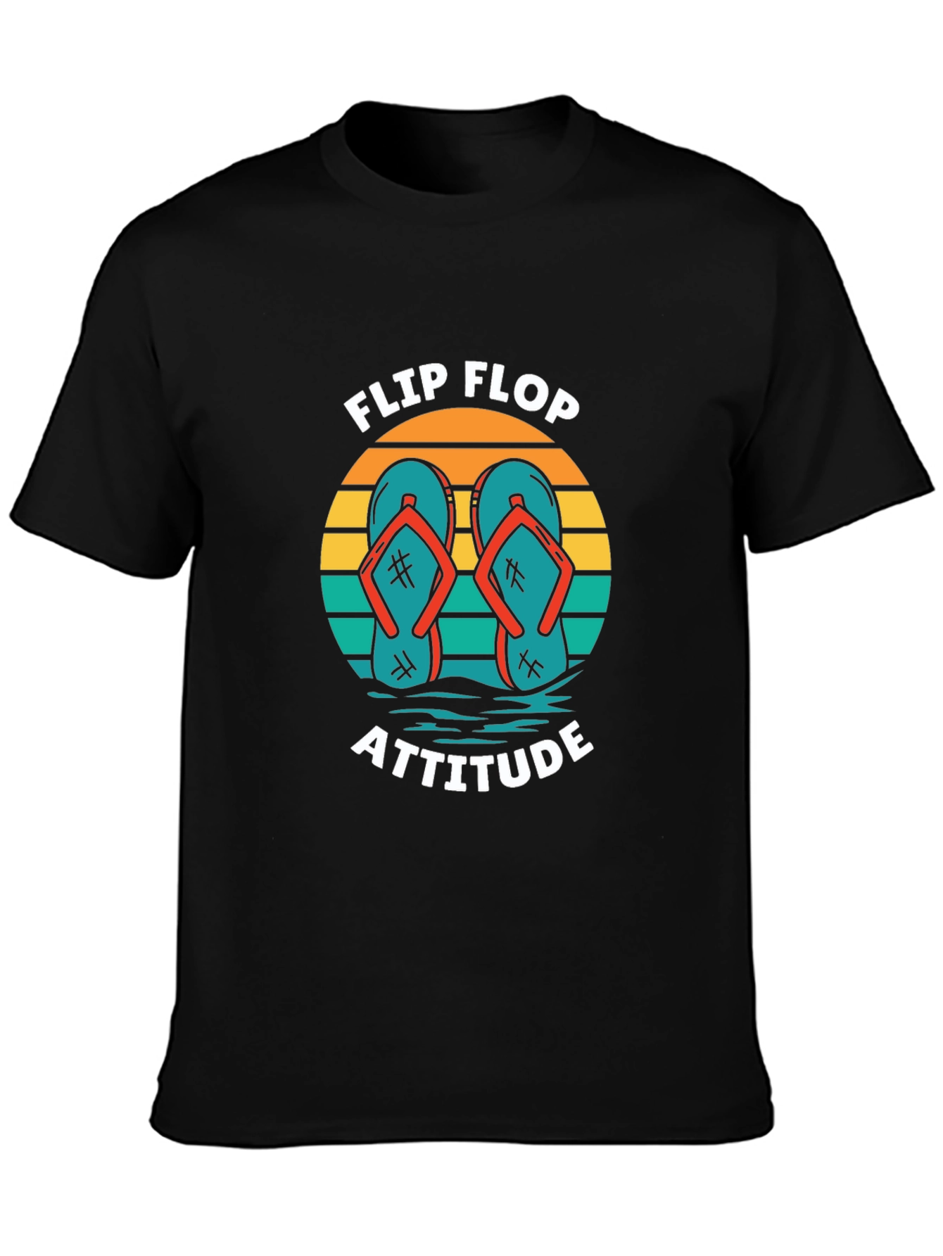 Flip Flop Attitude Graphic T-Shirt