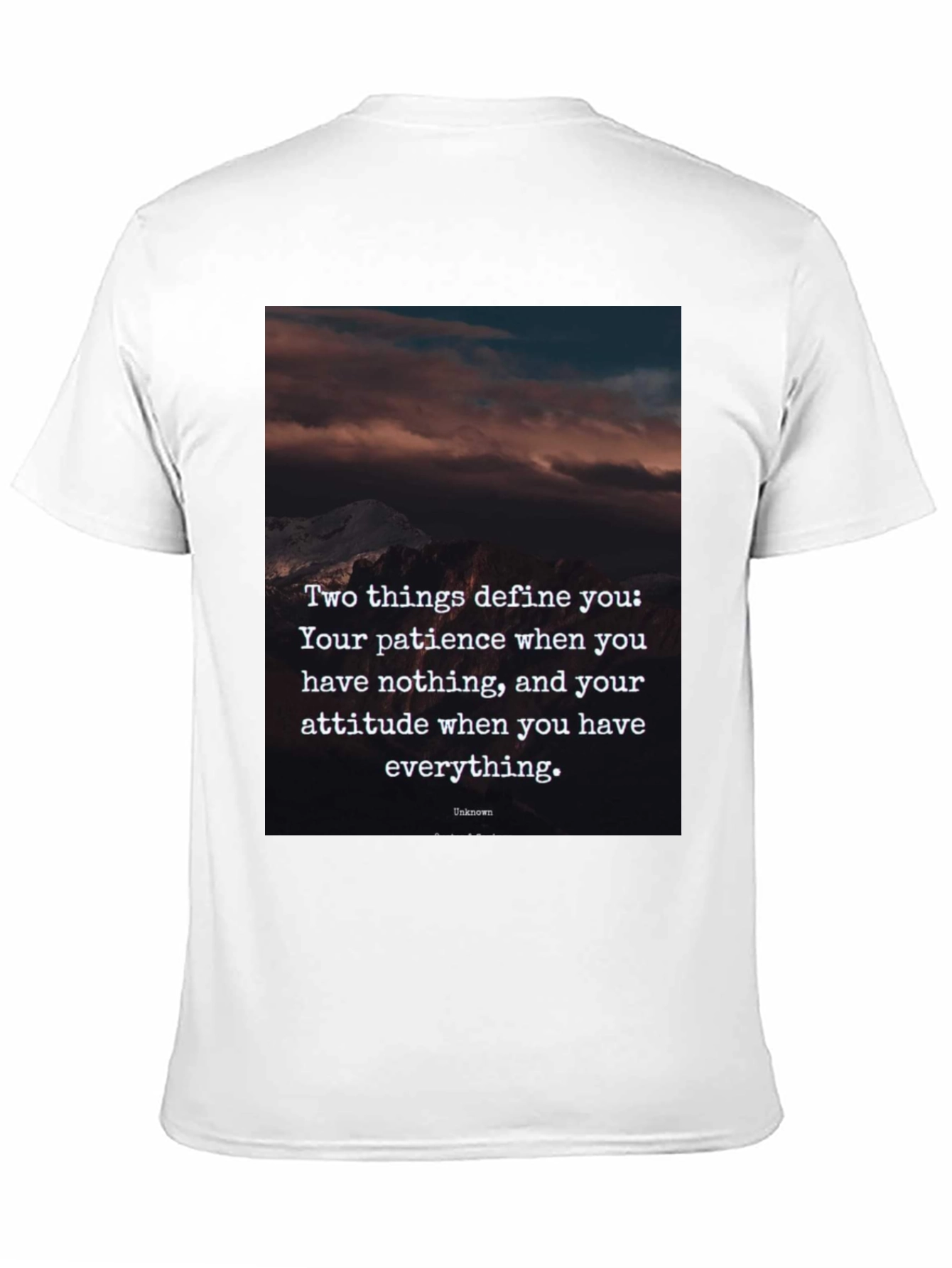 Inspirational Quote Graphic Tee - Patience & Attitude