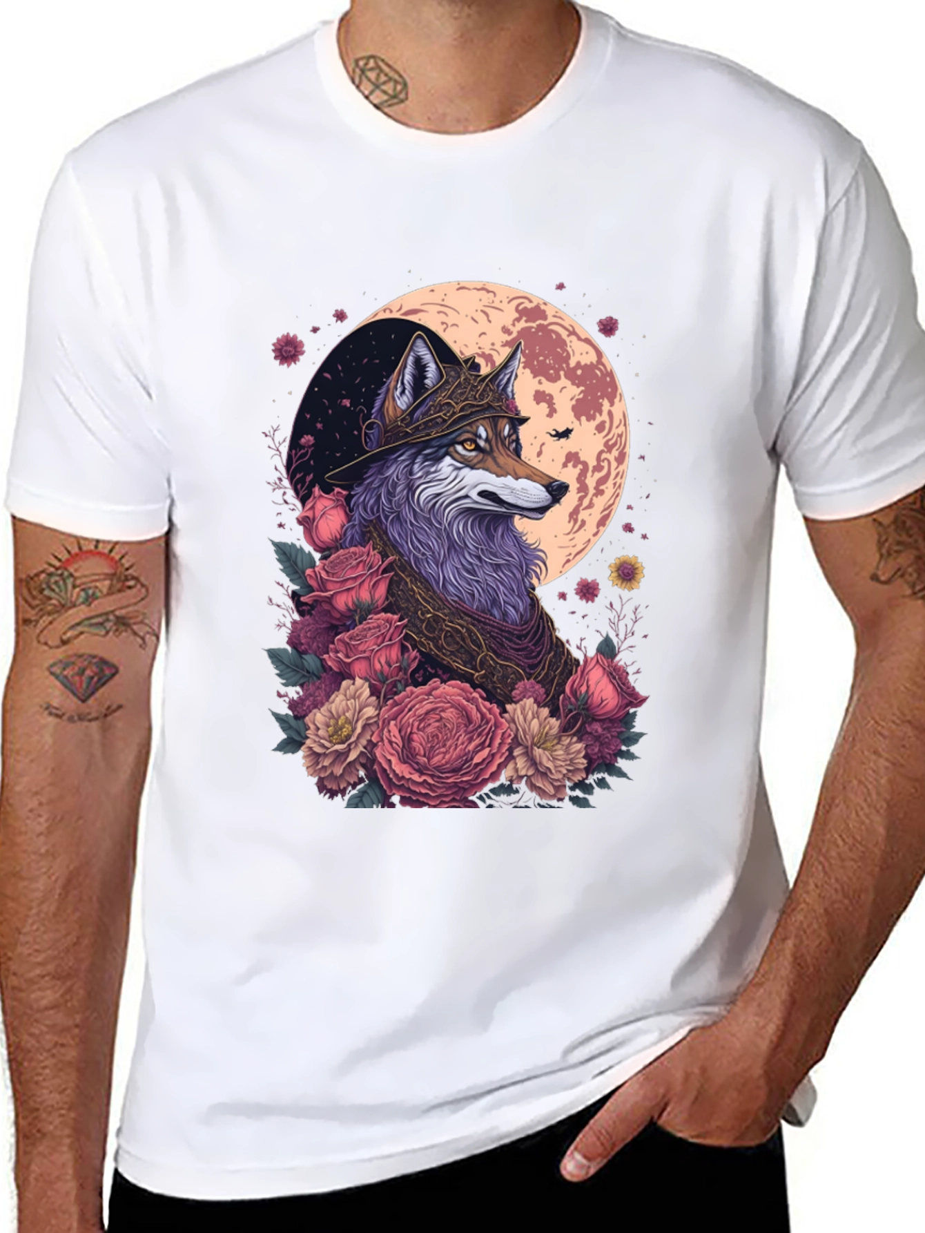 Wolf & Roses Graphic Tee