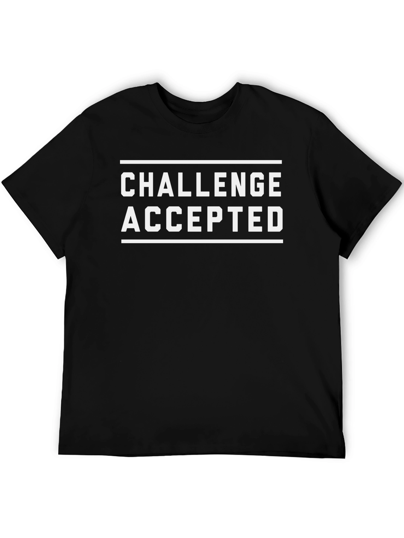 Challenge Accepted Graphic Tee - Bold Statement Shirt
