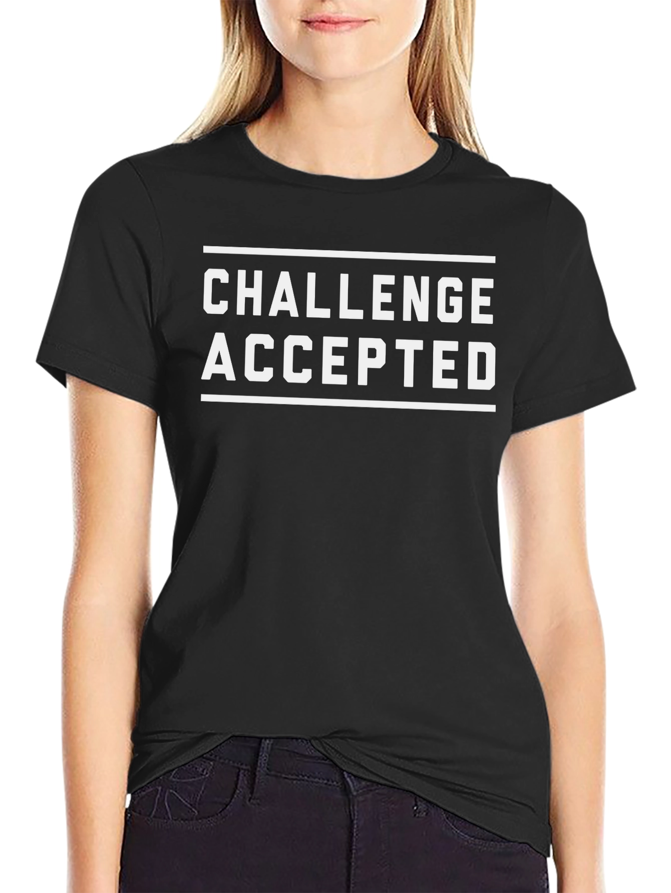 Challenge Accepted Graphic Tee - Bold Statement Shirt
