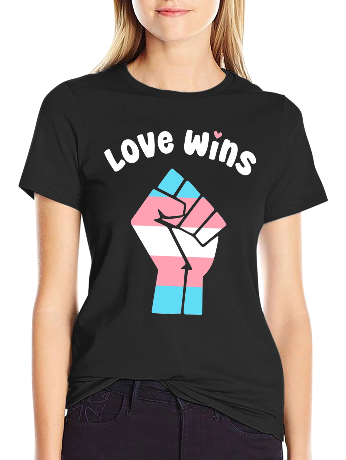 Love Wins Transgender Pride Fist T-Shirt
