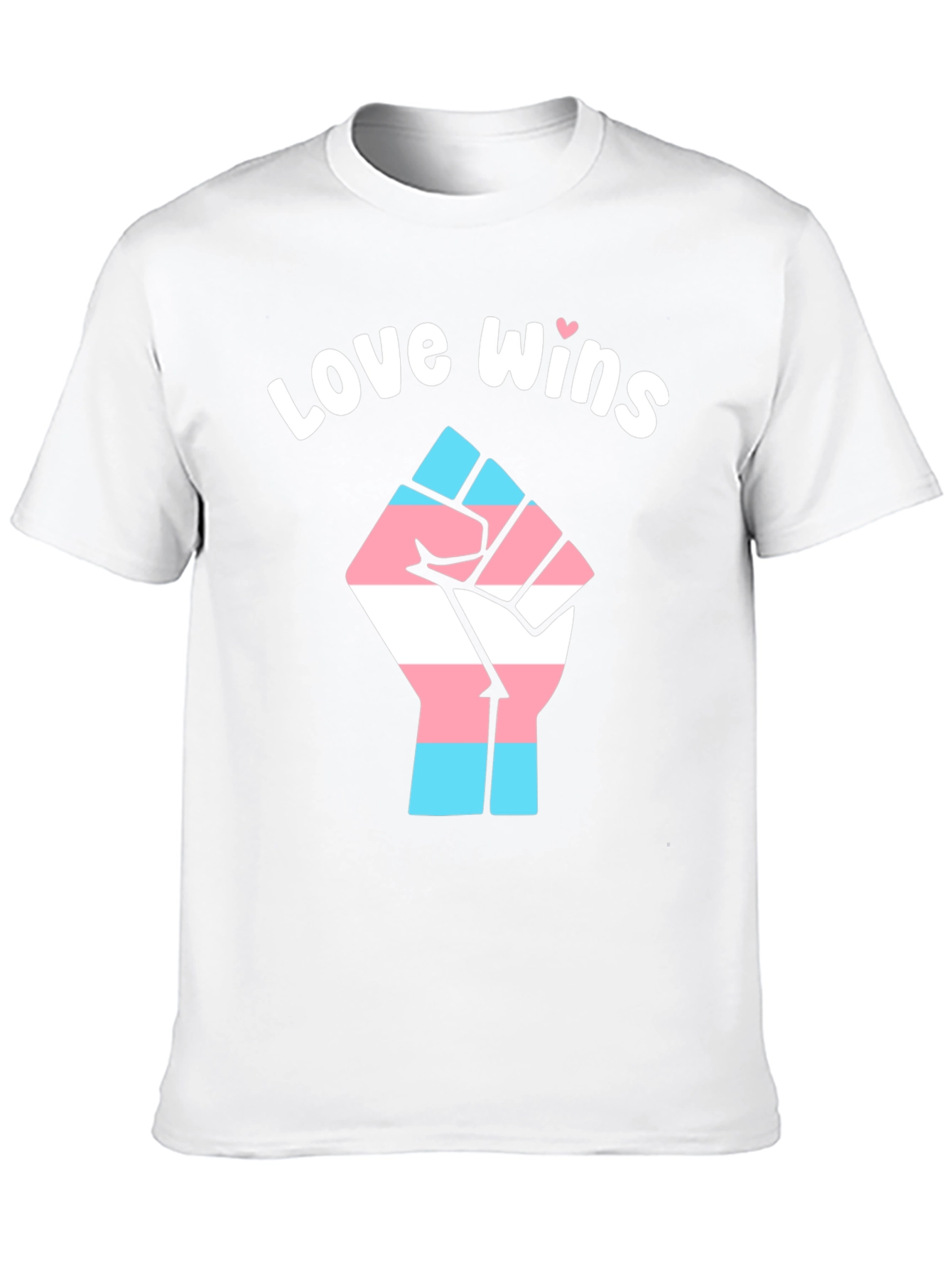 Love Wins Transgender Pride Fist T-Shirt