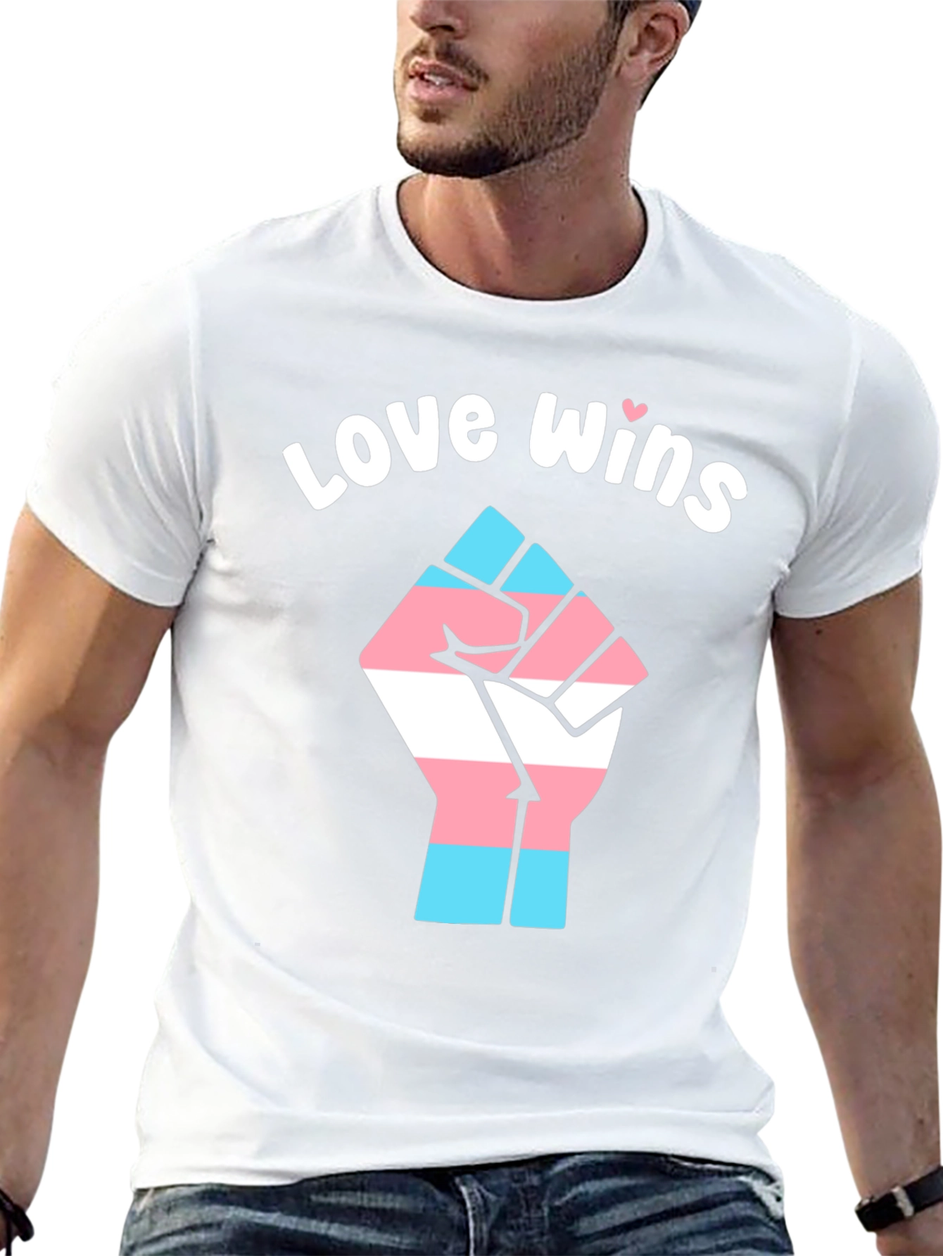 Love Wins Transgender Pride Fist T-Shirt