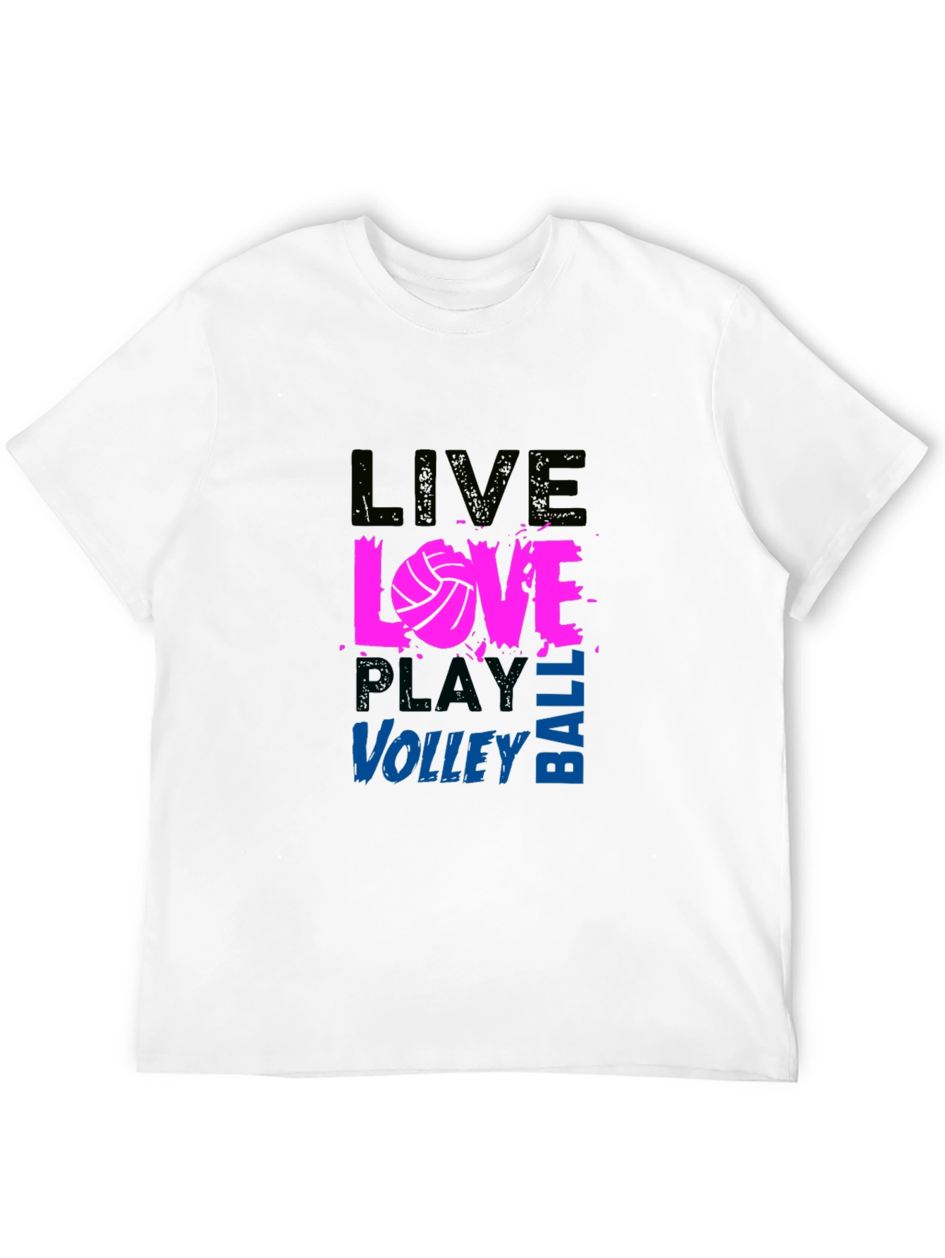 Live Love Volleyball Graphic Tee - Black