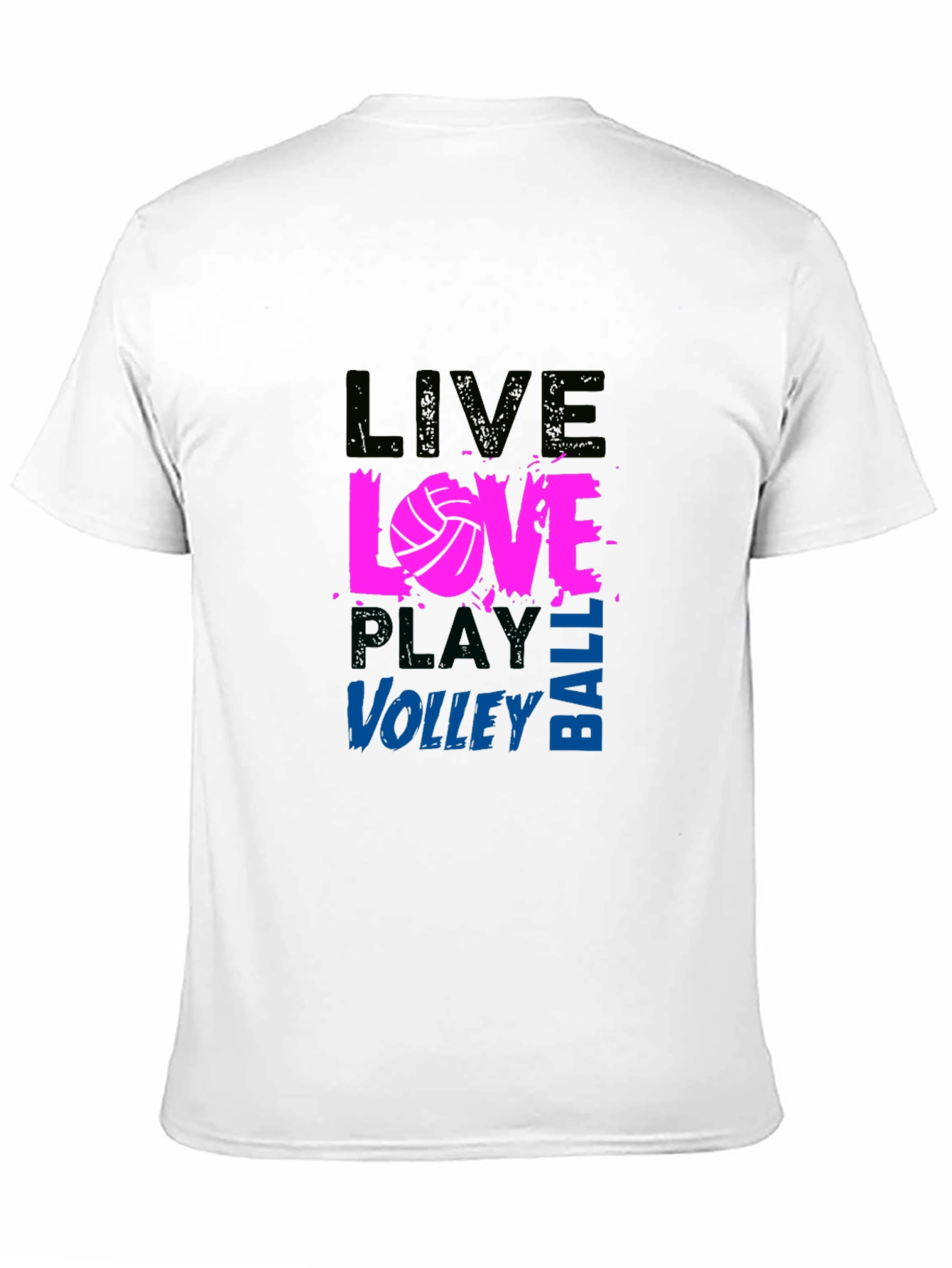 Live Love Volleyball Graphic Tee - Black
