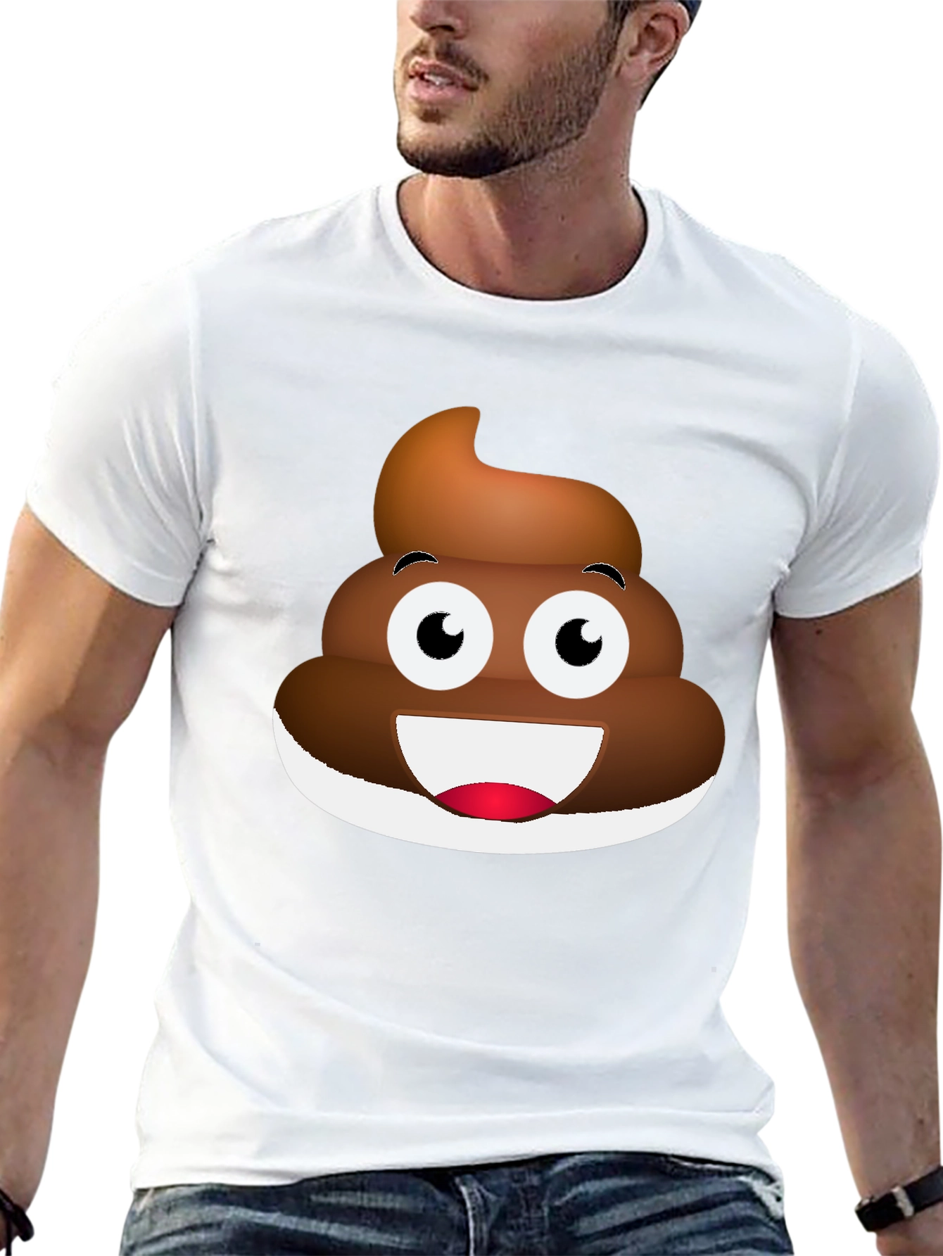 Emoji Poop T-Shirt - Funny Casual Tee