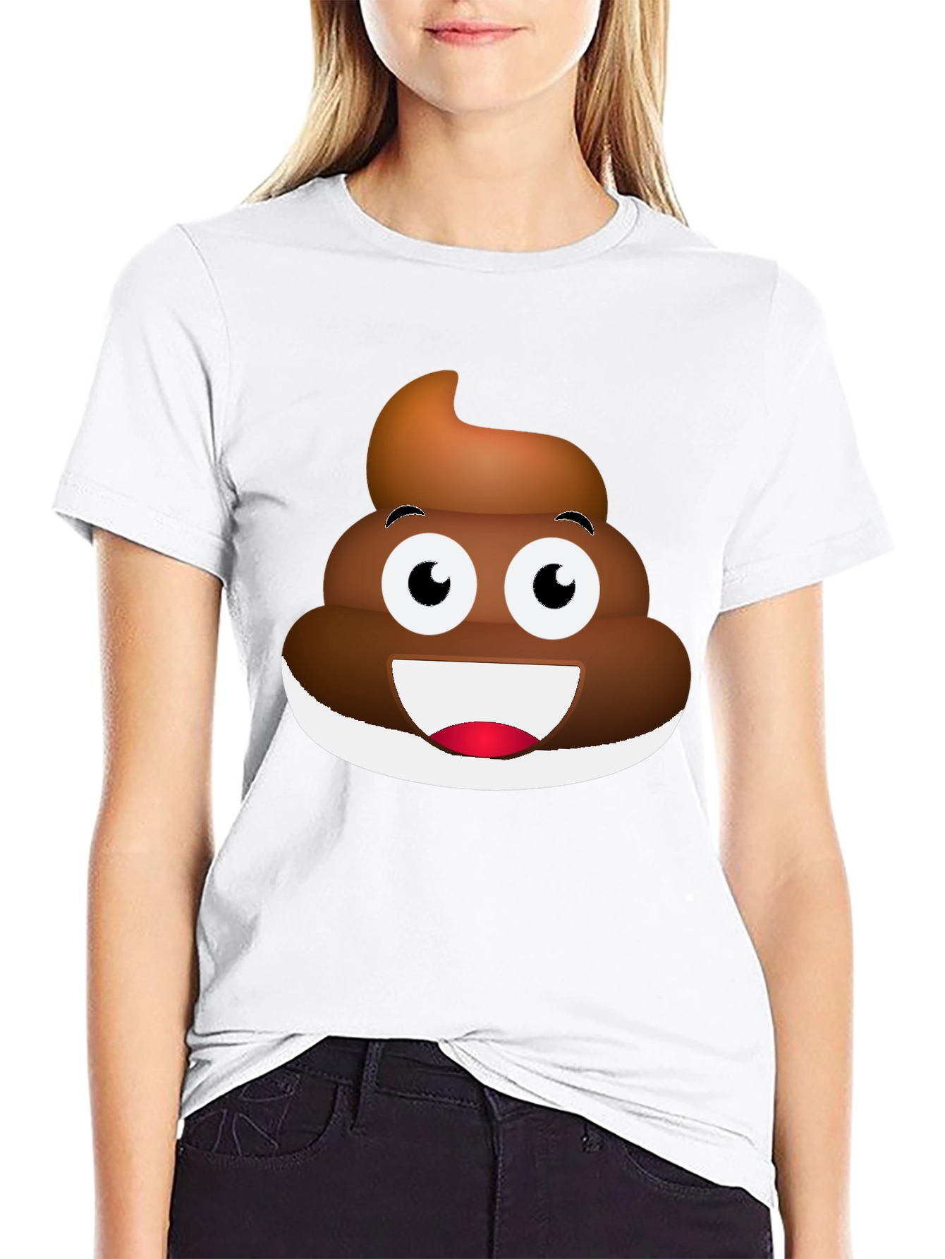 Emoji Poop T-Shirt - Funny Casual Tee