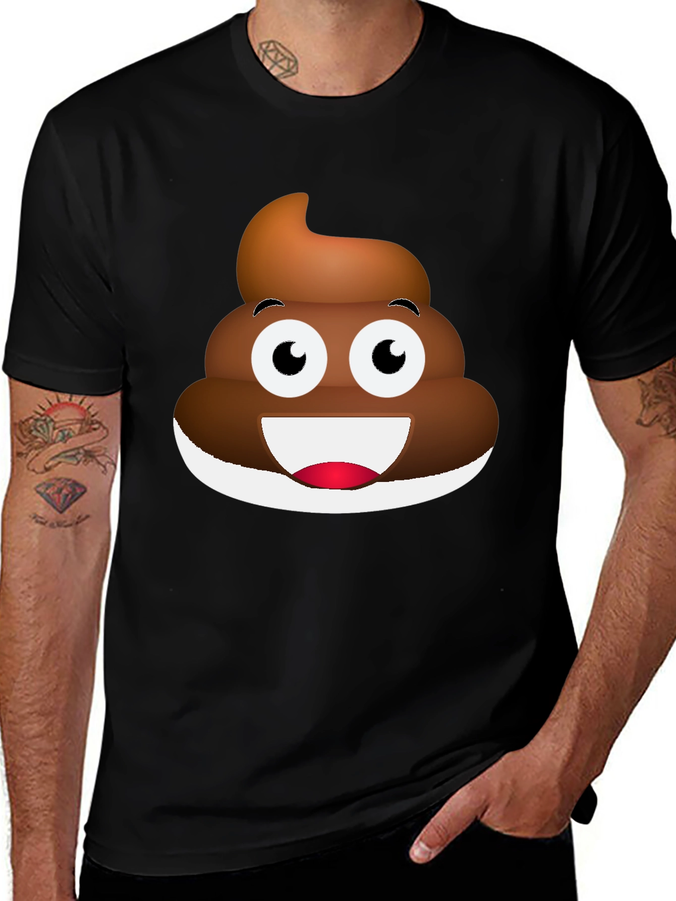 Emoji Poop T-Shirt - Funny Casual Tee