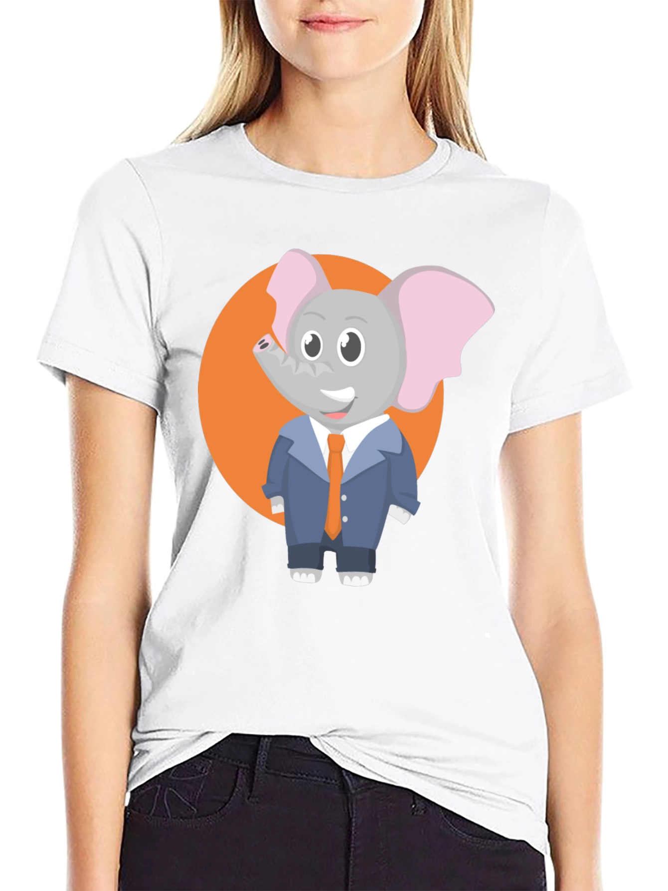 Elephant in Suit T-Shirt - Mens Graphic Tee