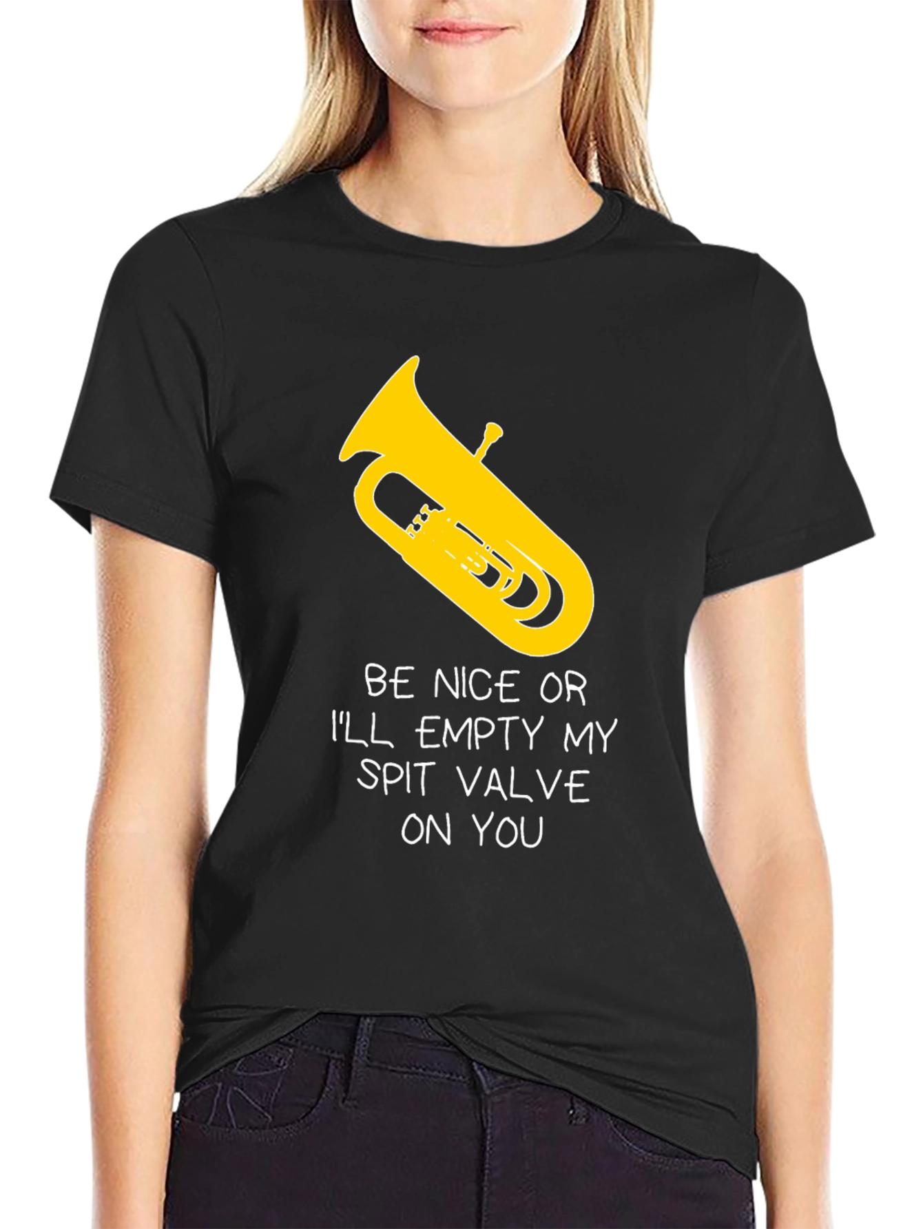 Funny Tuba Player T-Shirt - Spit Valve Humor