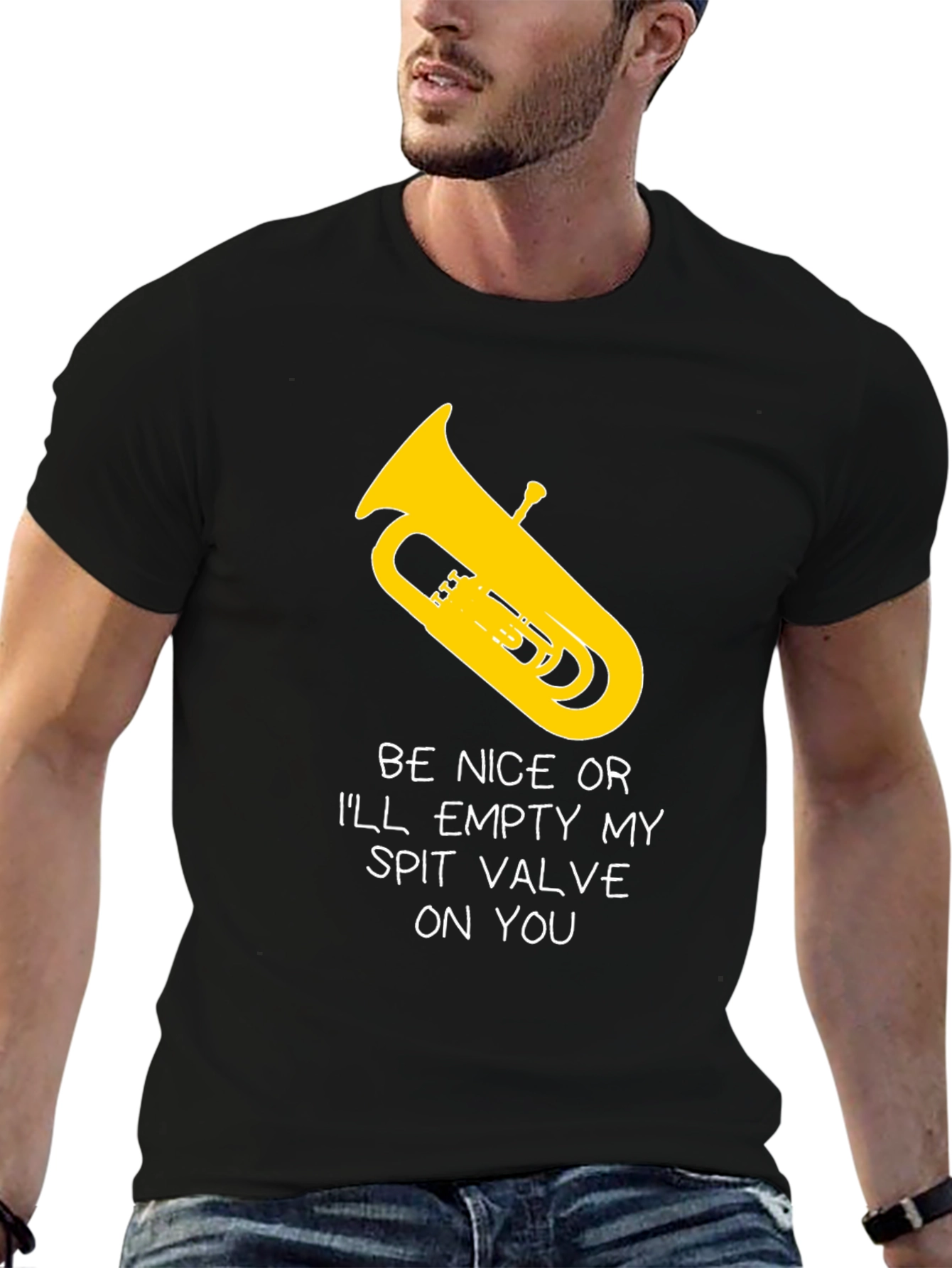 Funny Tuba Player T-Shirt - Spit Valve Humor