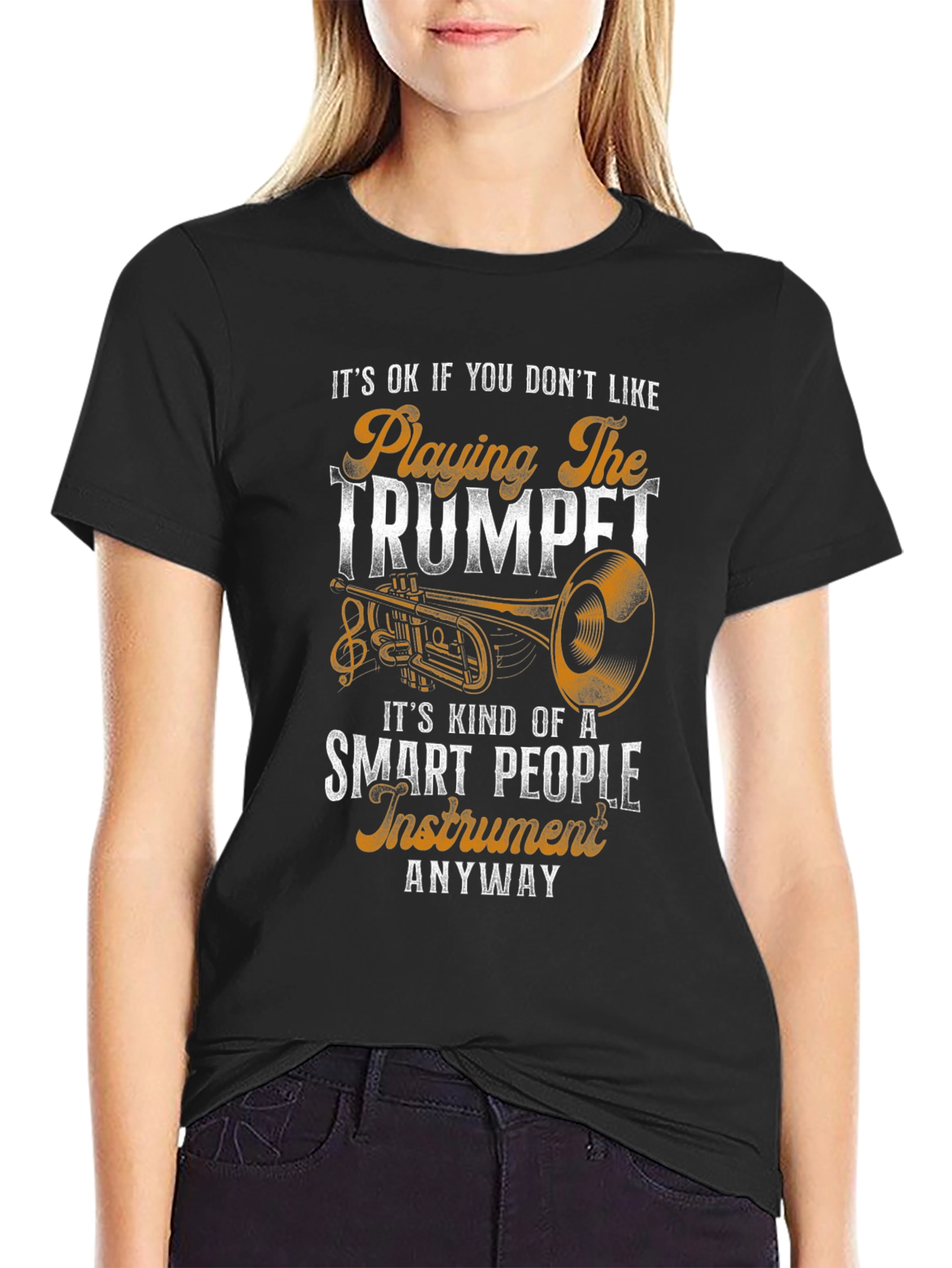Funny Trumpet Player T-Shirt - Smart People Instrument