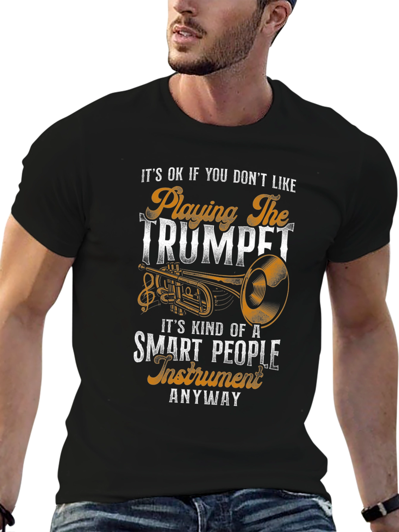 Funny Trumpet Player T-Shirt - Smart People Instrument