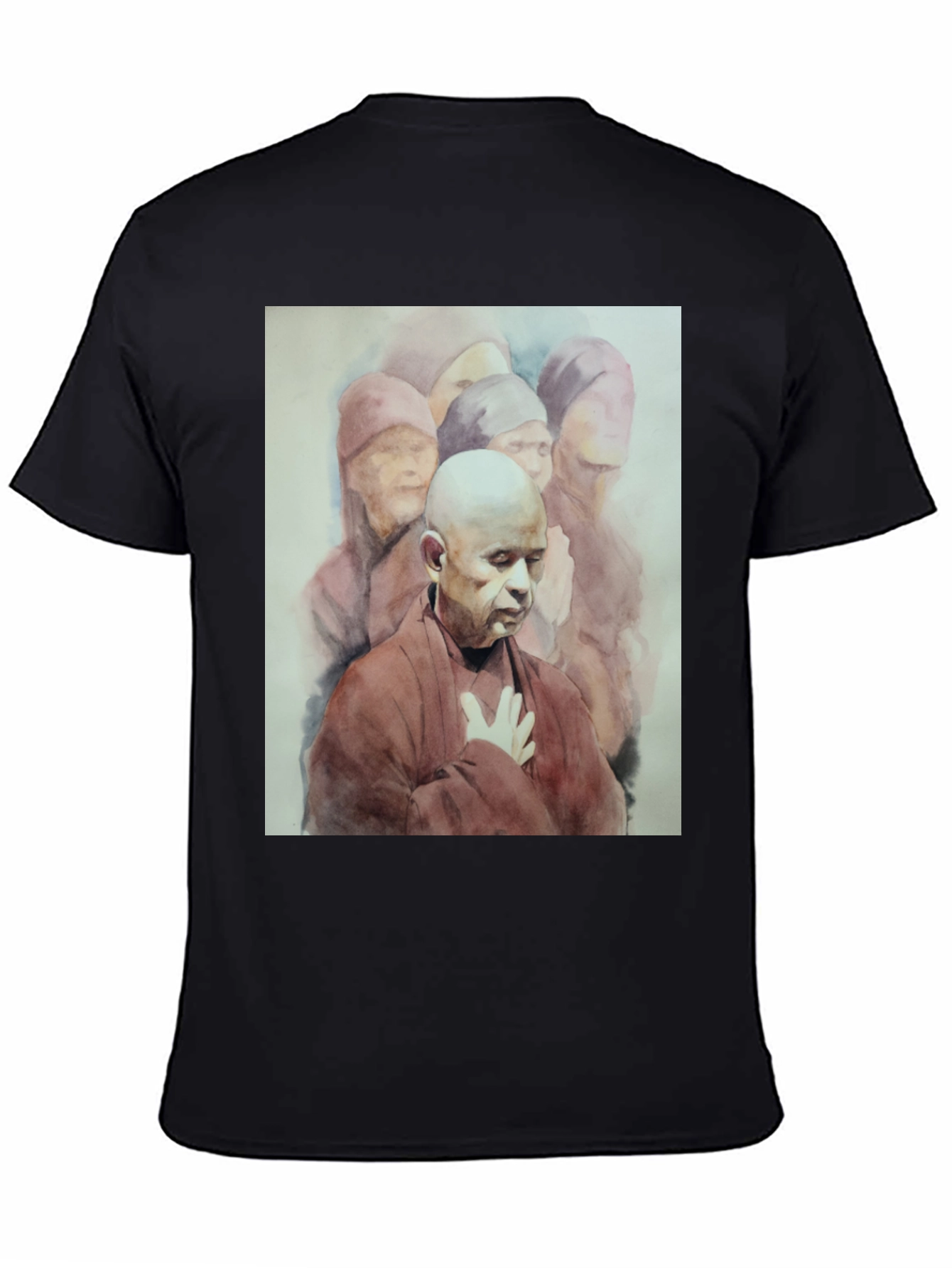 Monk Graphic Tee - Spiritual Design Soft Cotton