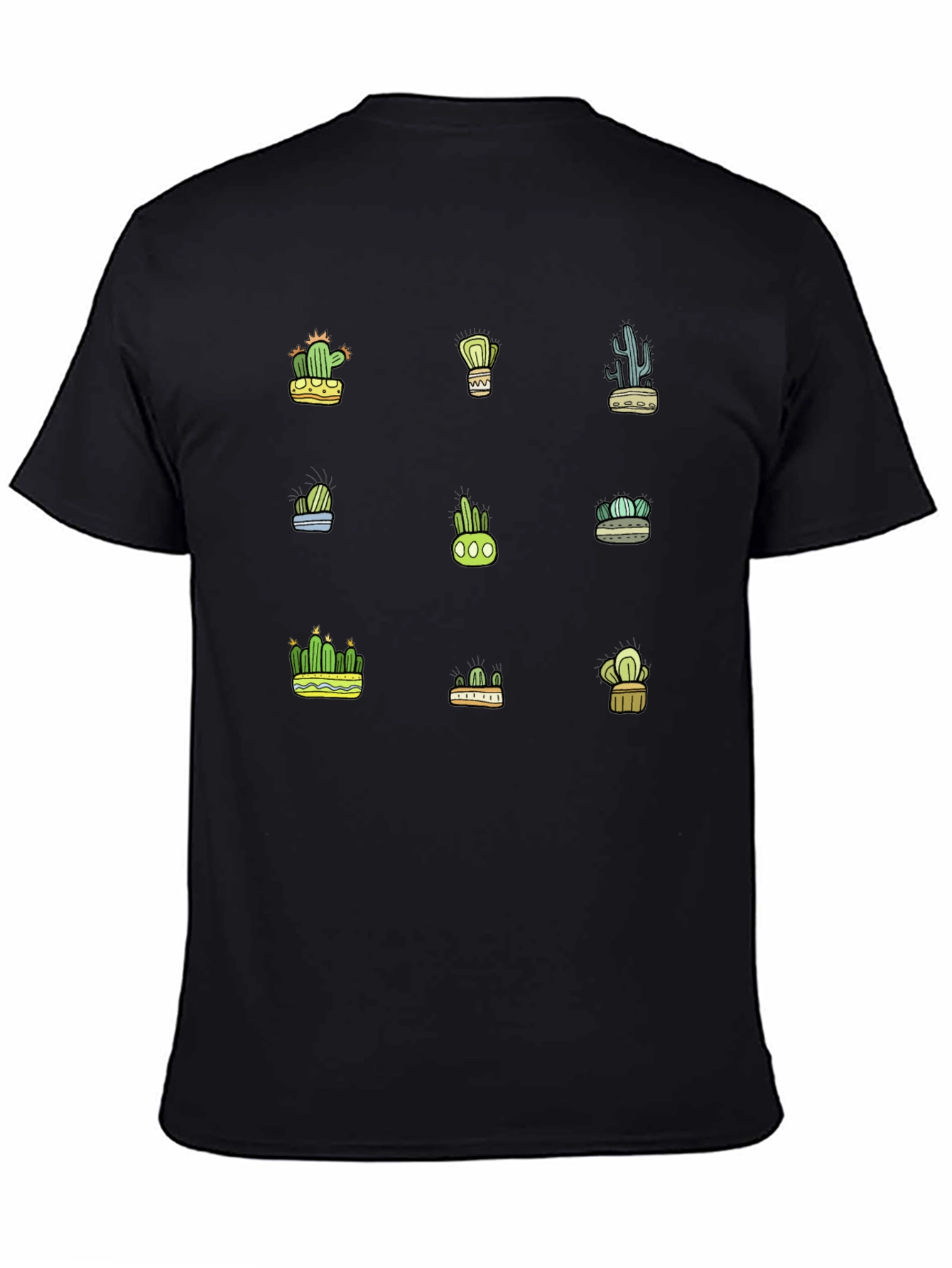 Cactus Print Tee - Stylish Desert Plants Graphic T-Shirt