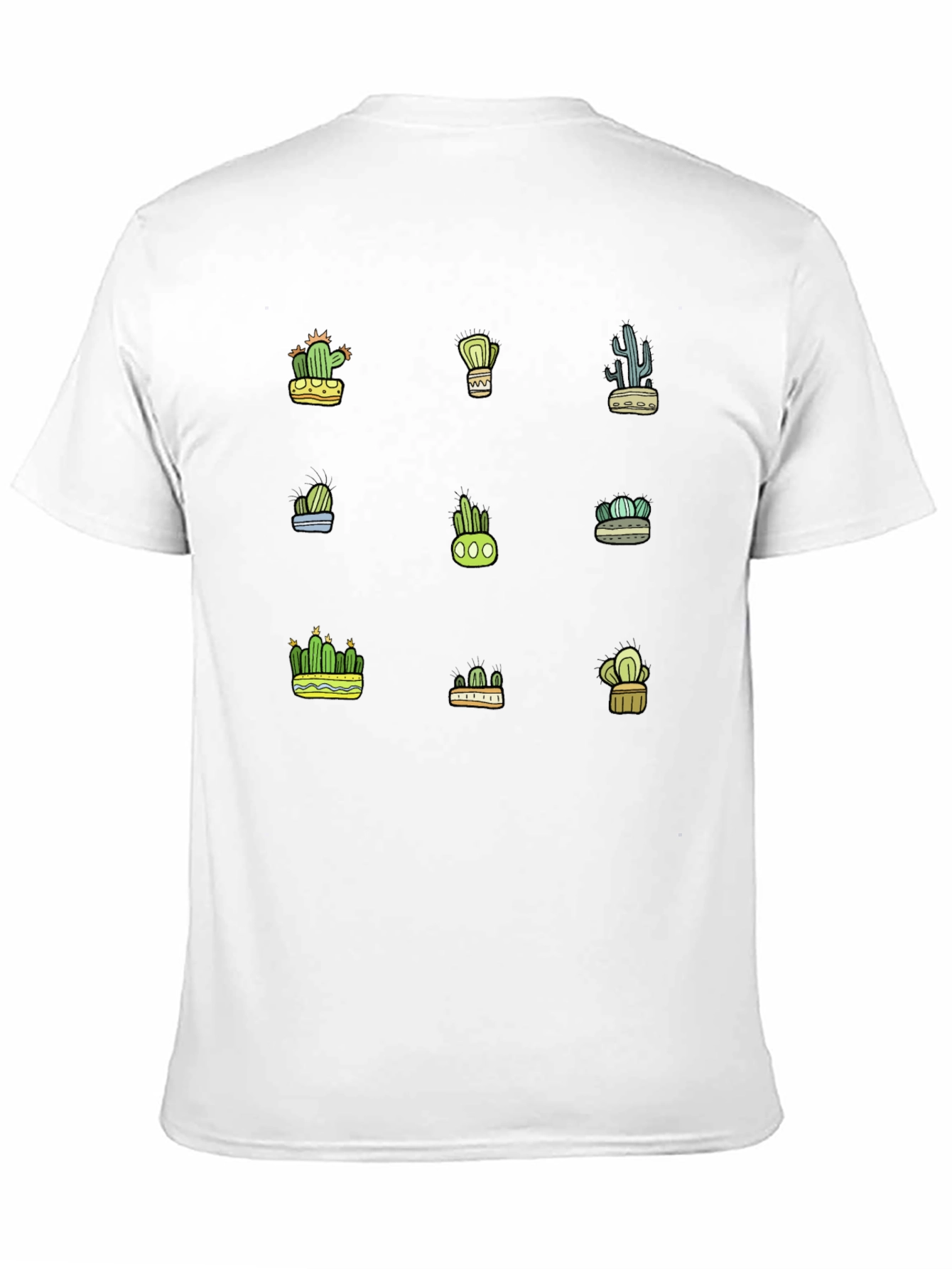 Cactus Print Tee - Stylish Desert Plants Graphic T-Shirt