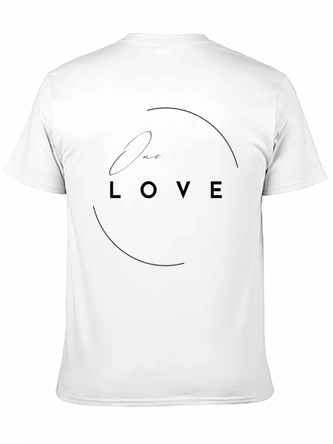 One Love Black Graphic Tee