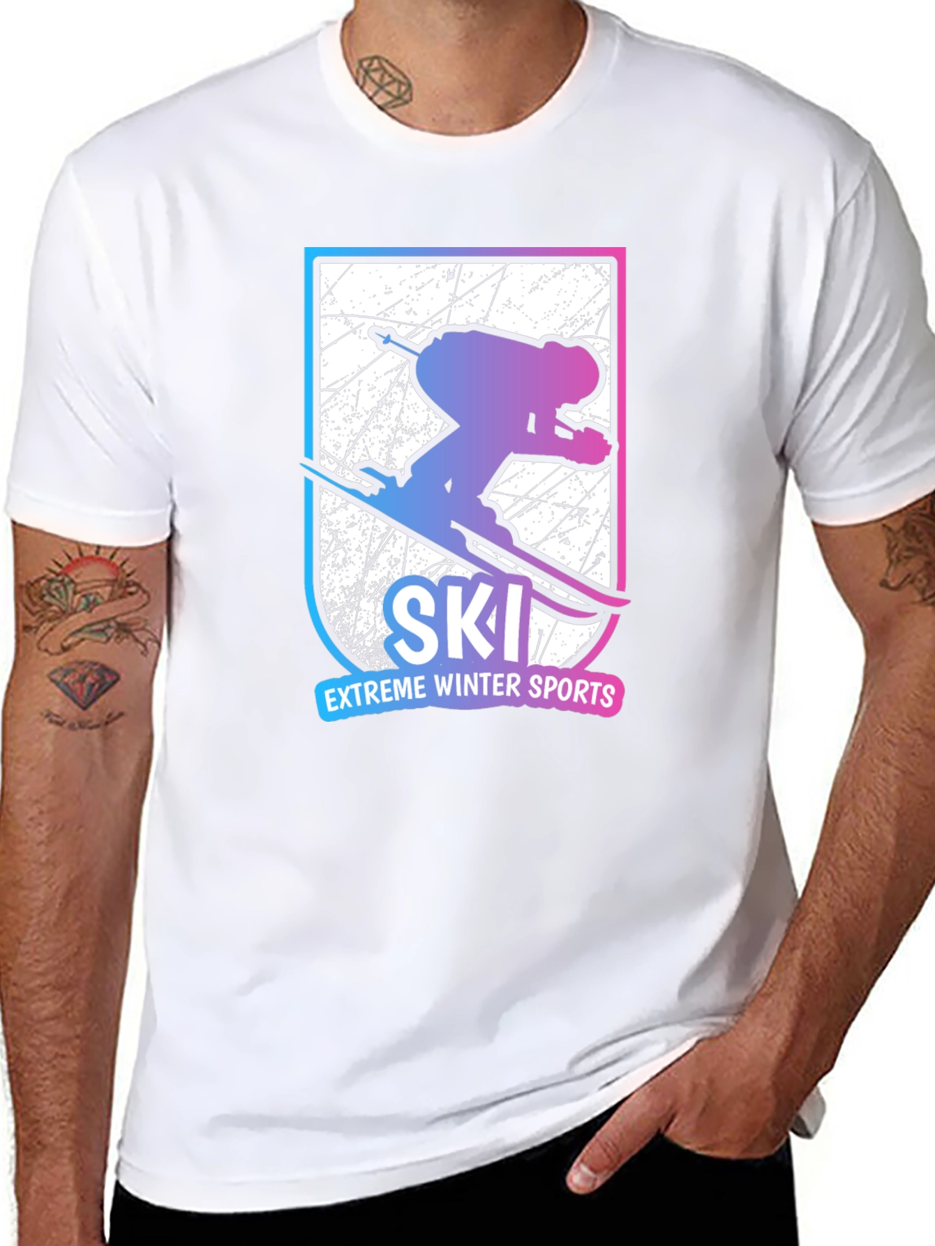 Extreme Winter Sports Ski T-Shirt