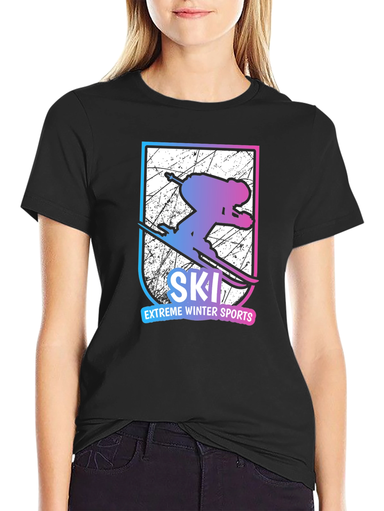 Extreme Winter Sports Ski T-Shirt
