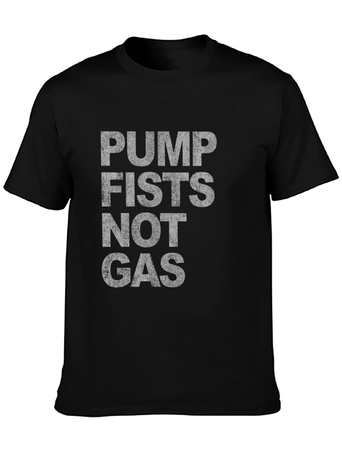 Pump Fists Not Gas Graphic Tee - Black