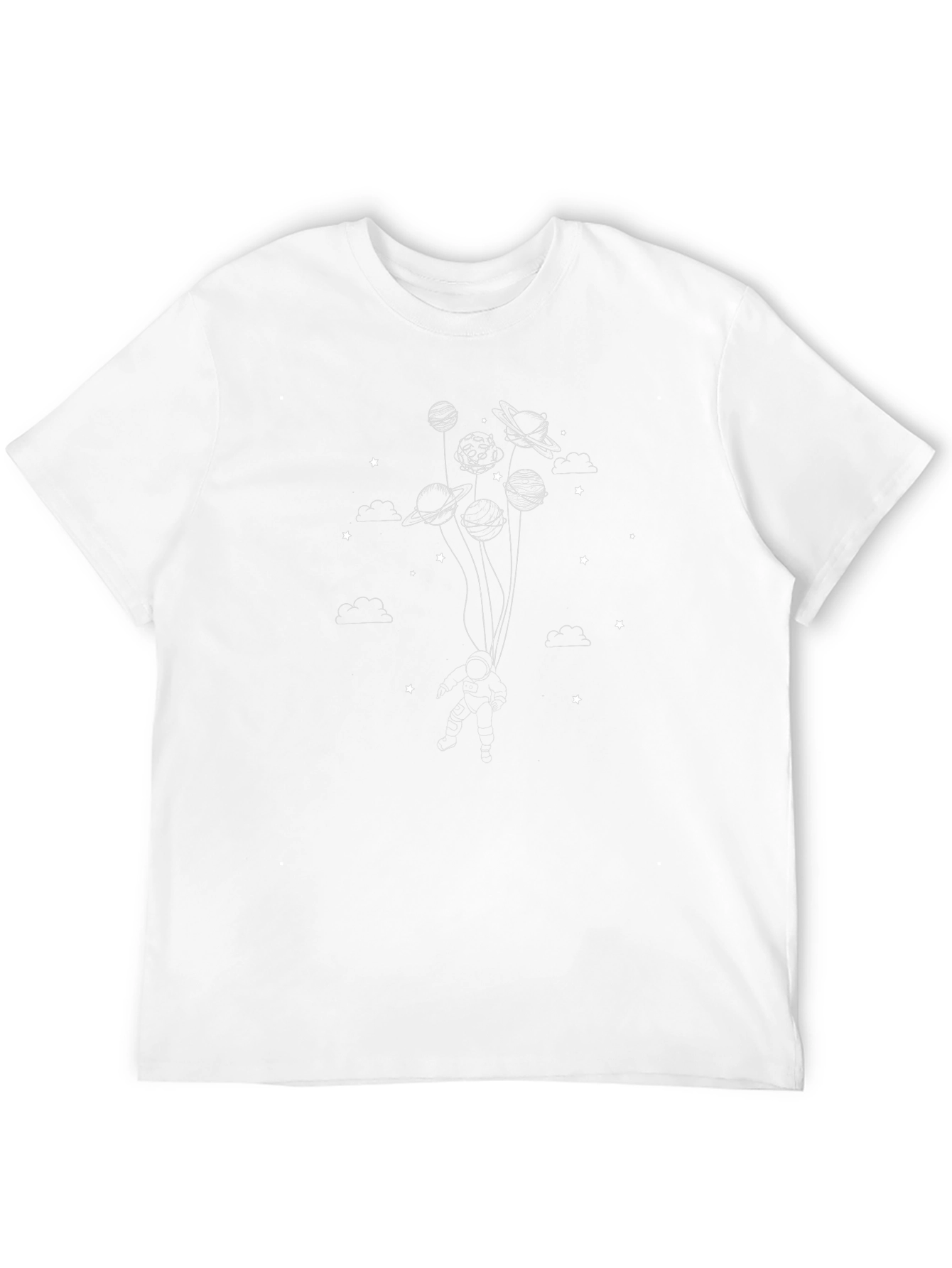 Astronaut Planet Balloon Graphic Tee