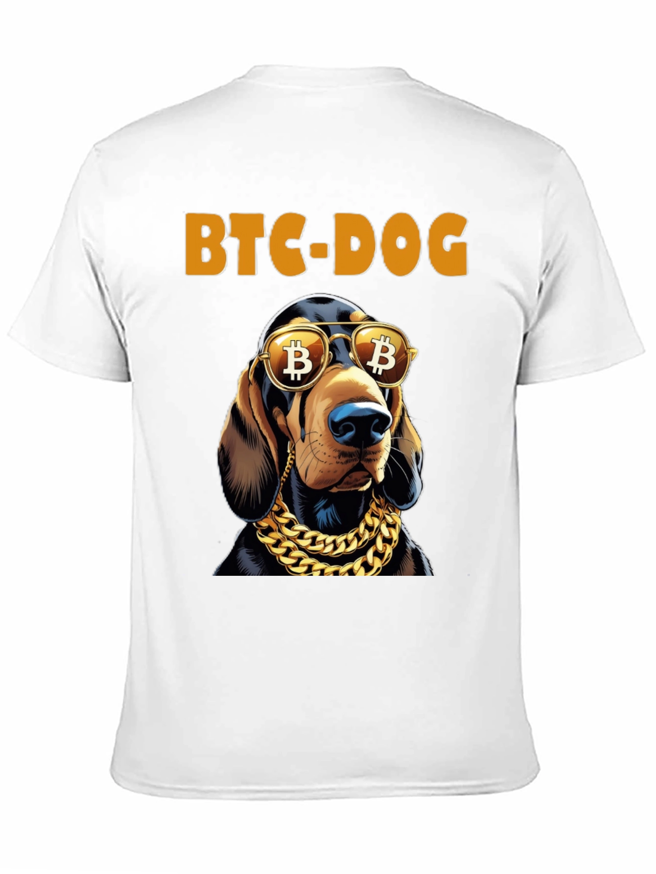BTC Dog T-Shirt: Bitcoin Crypto Hound Tee