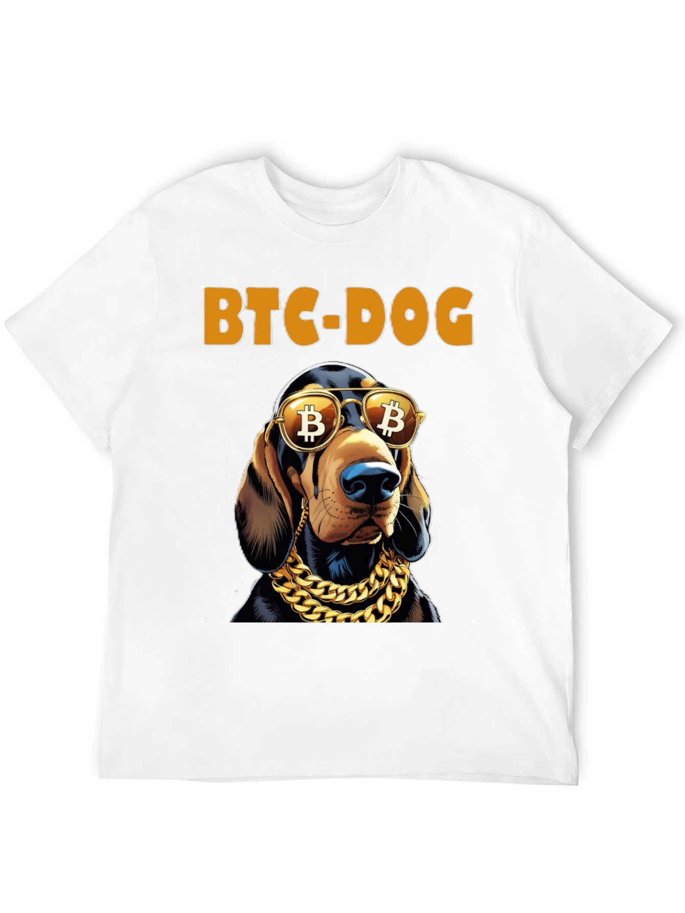 BTC Dog T-Shirt: Bitcoin Crypto Hound Tee