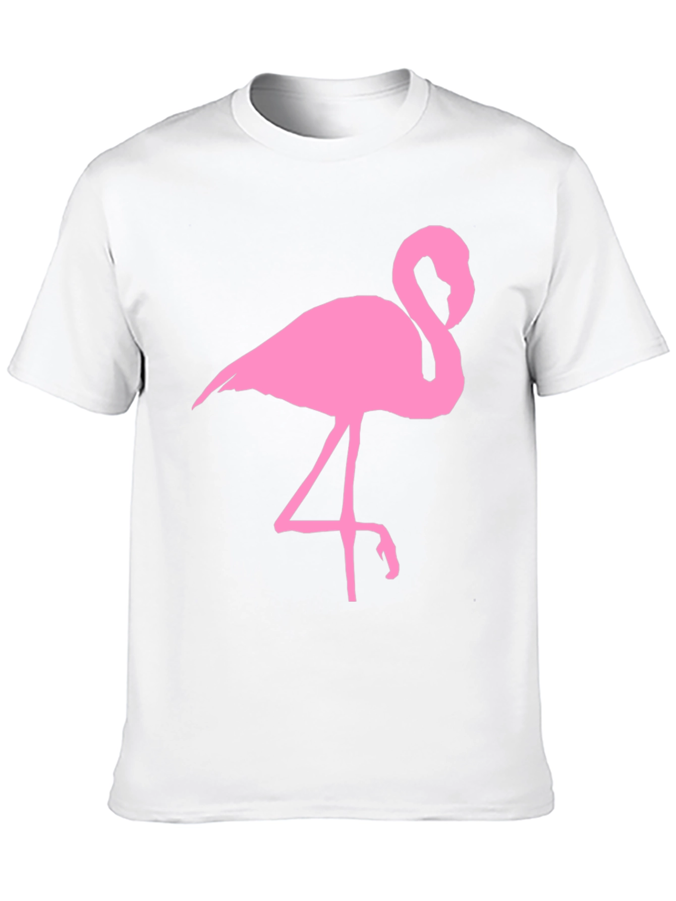Pink Flamingo Graphic Black T-Shirt