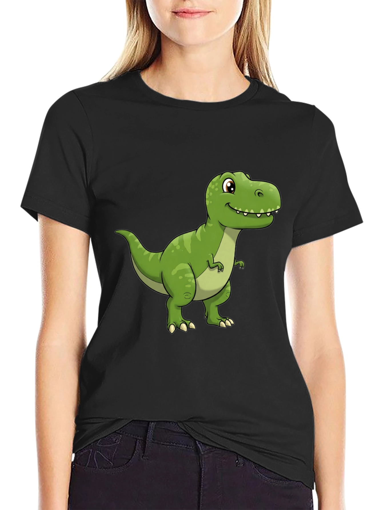 Dinosaur Graphic Tee - Black