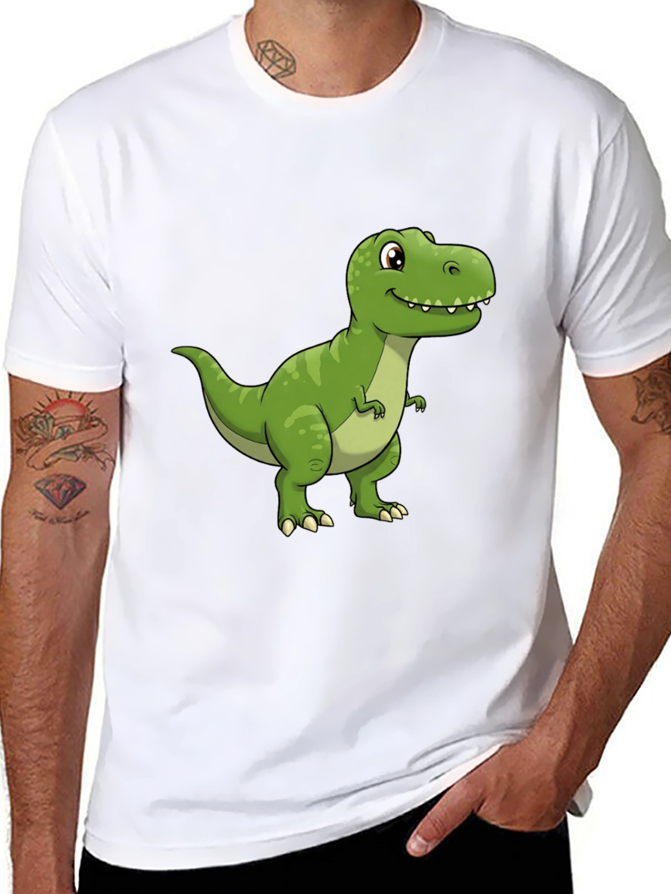 Dinosaur Graphic Tee - Black