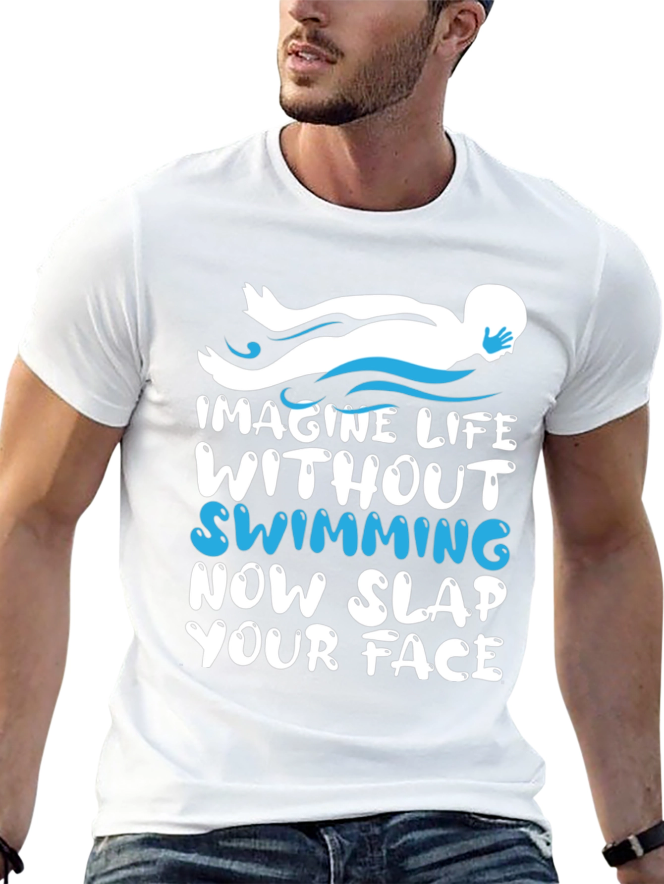 Imagine Life Without Swimming - Funny Swimmer T-Shirt