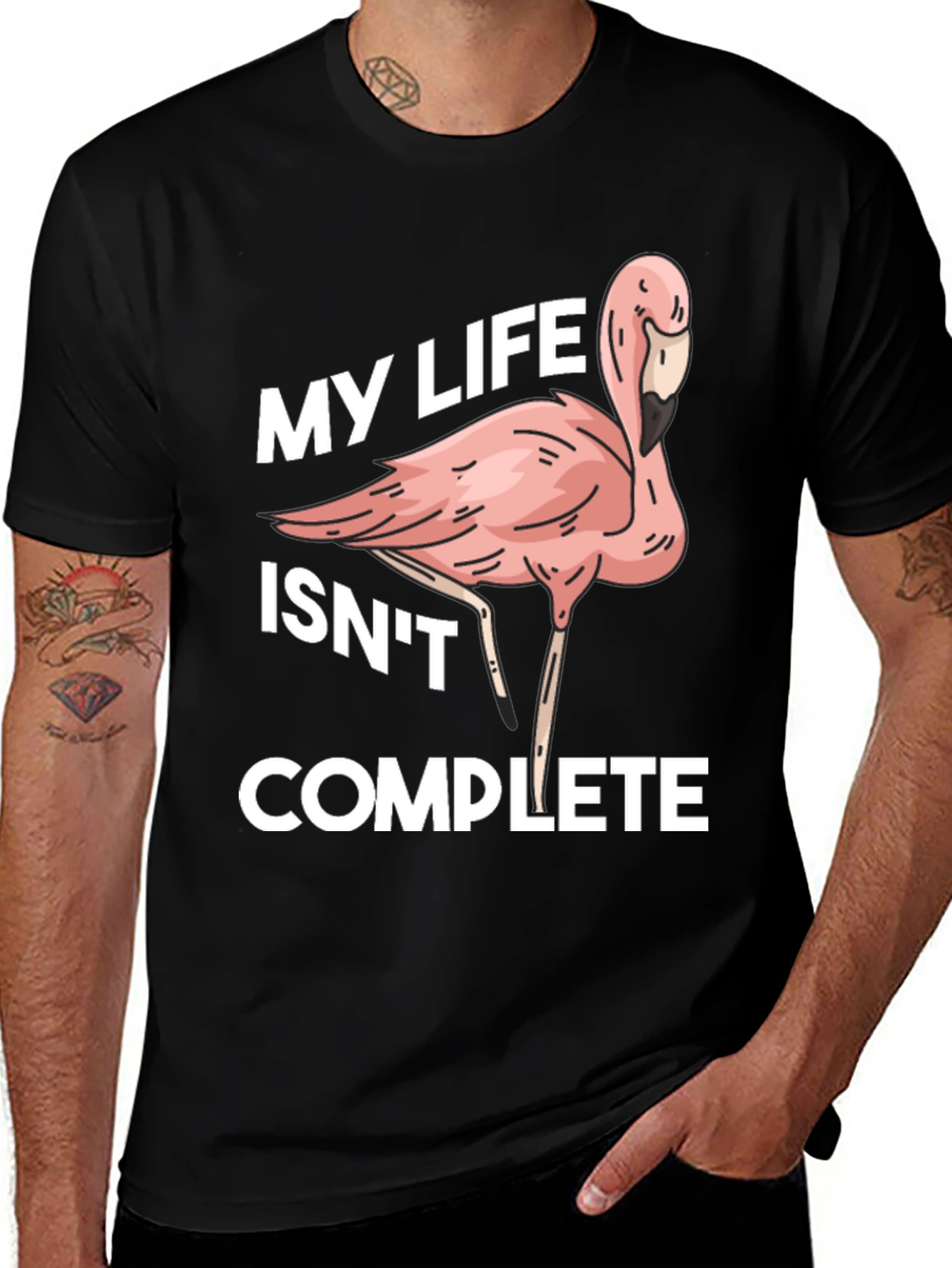 Flamingo Life Funny Graphic T-Shirt