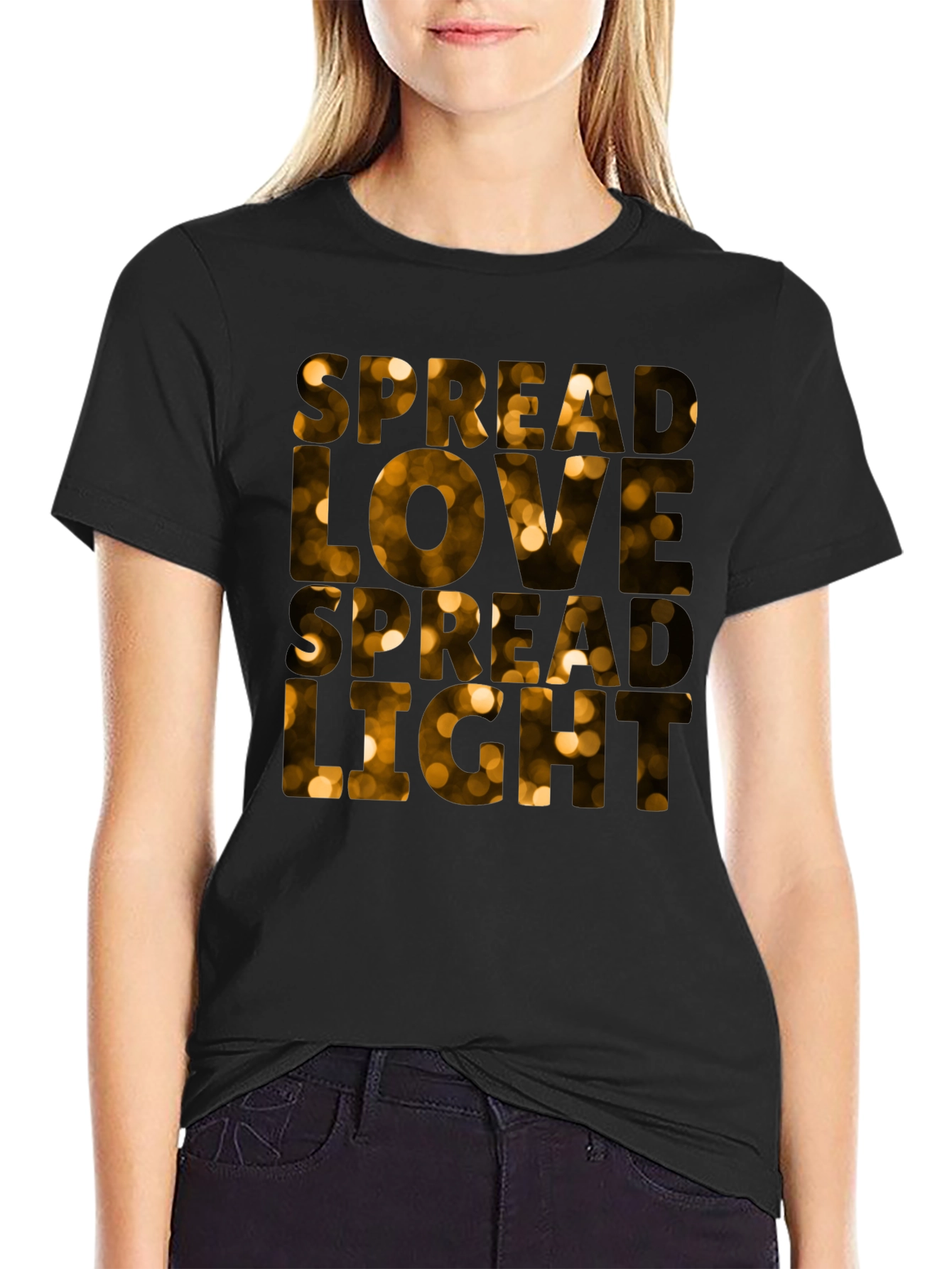 Spread Love Spread Light Black T-Shirt