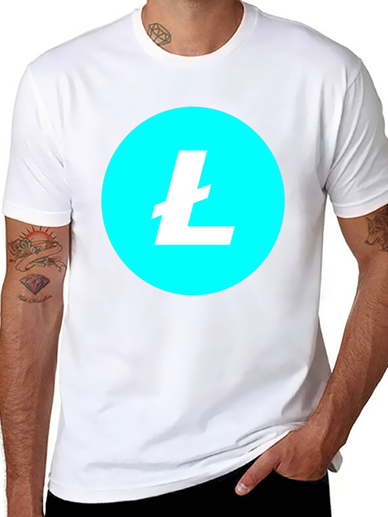 Litecoin Crypto Tee - Black T-Shirt