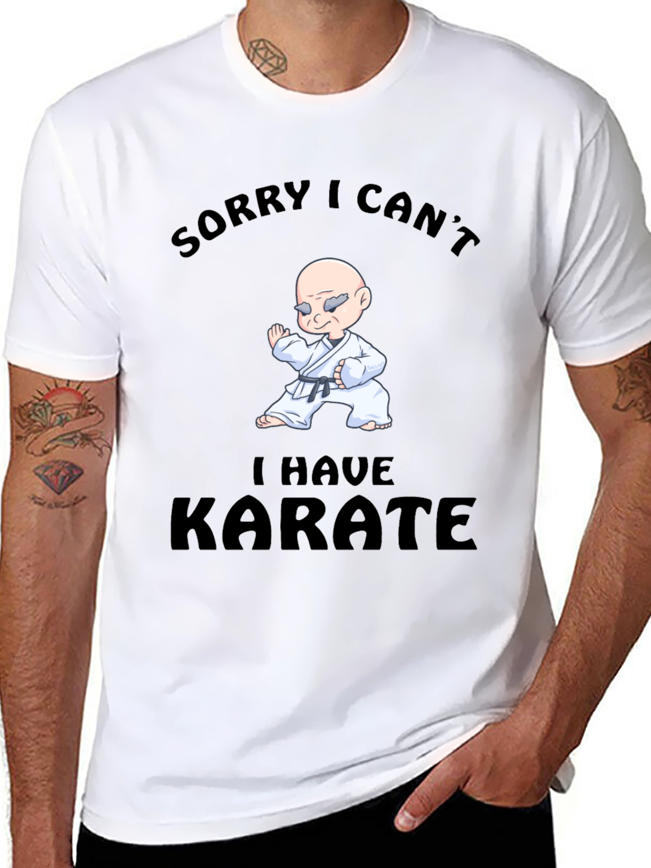 Funny Karate T-Shirt - Sorry I Cant