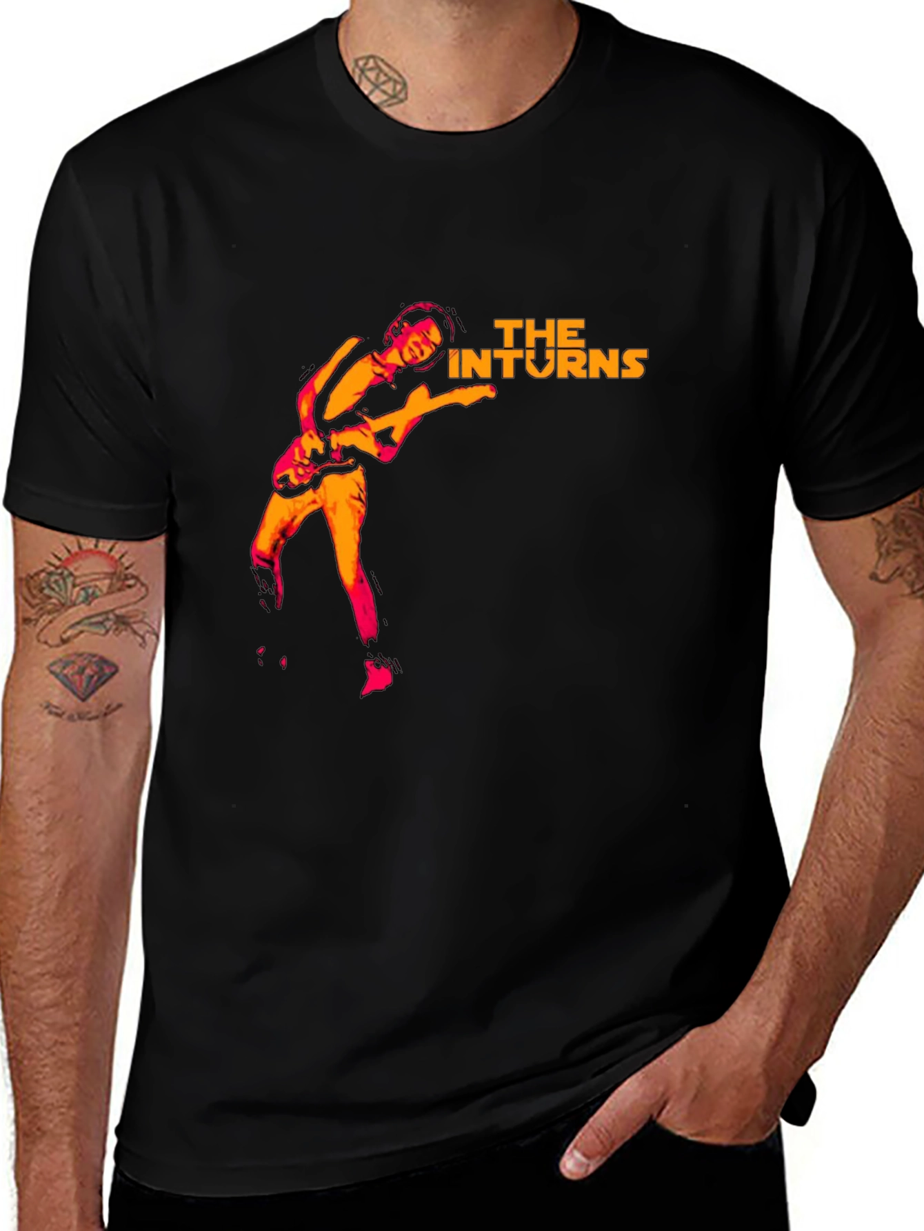 The Inturns Black T-Shirt - Graphic Tee