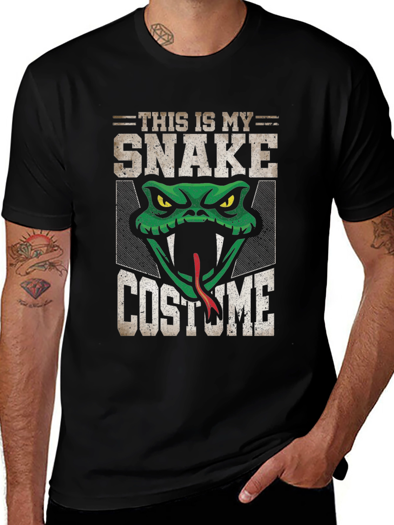 Snake Costume T-Shirt - Funny Halloween Tee