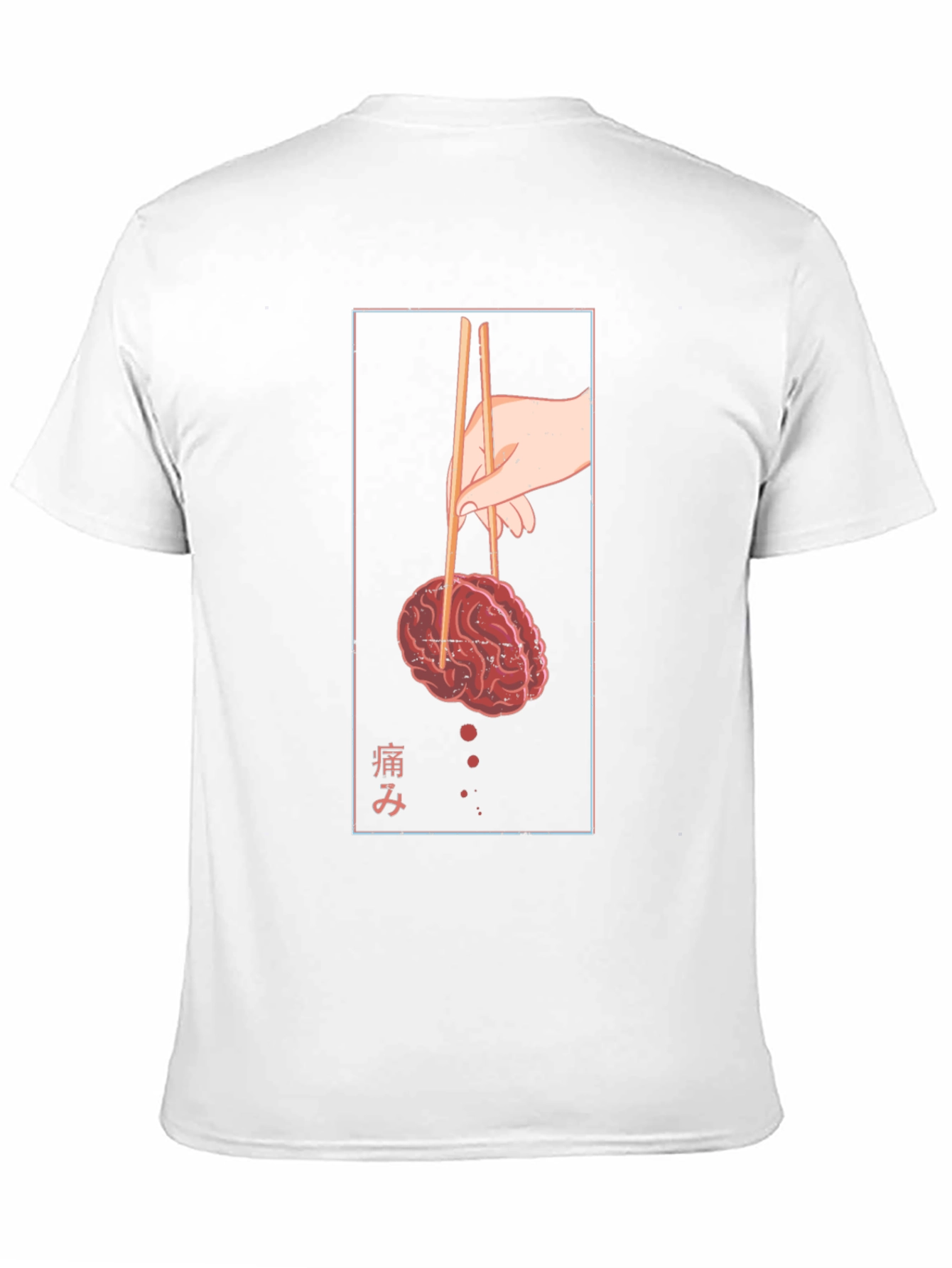 Brain Chopsticks Graphic T-Shirt