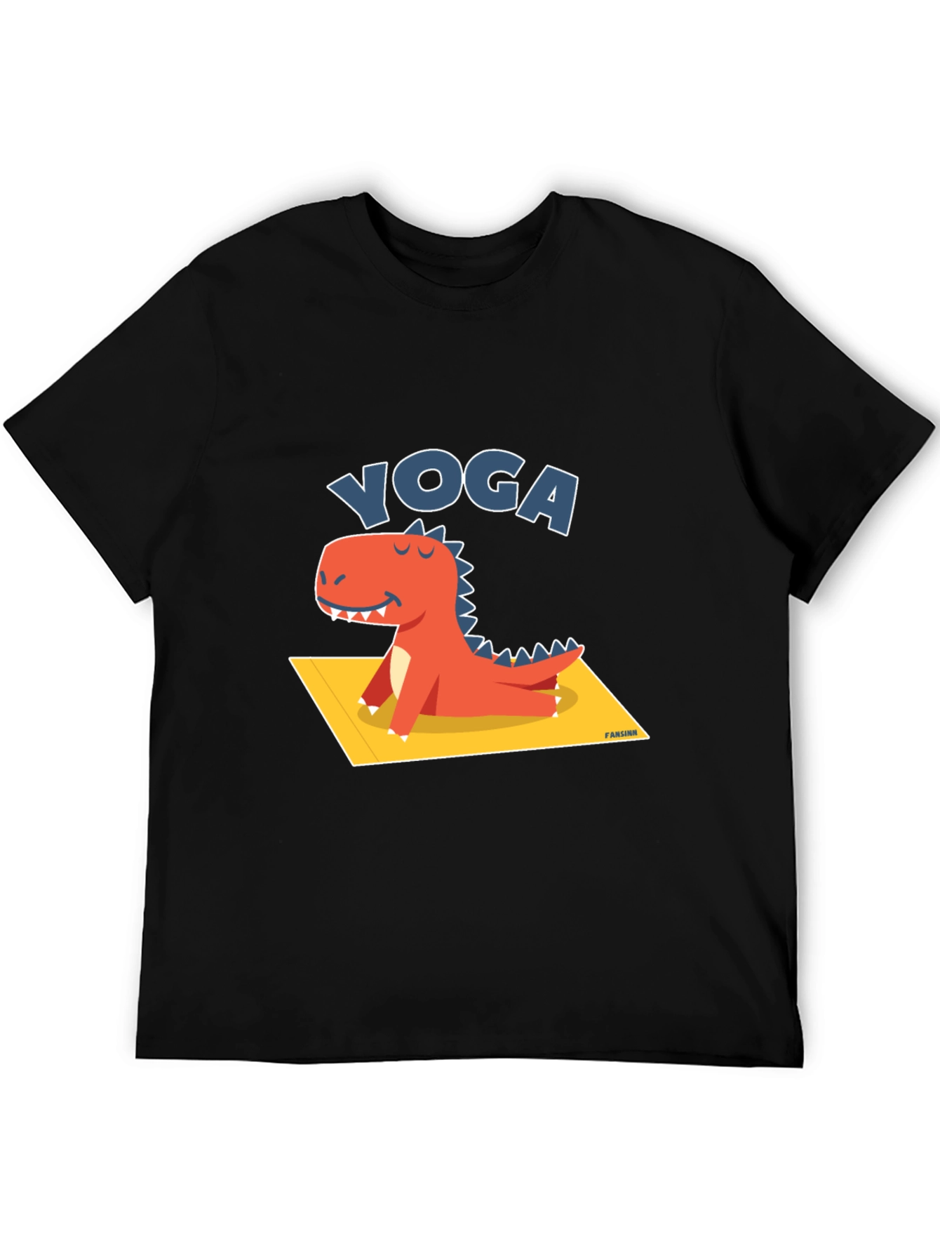 Yoga Dinosaur T-Shirt - Relaxed Fit Cotton Tee