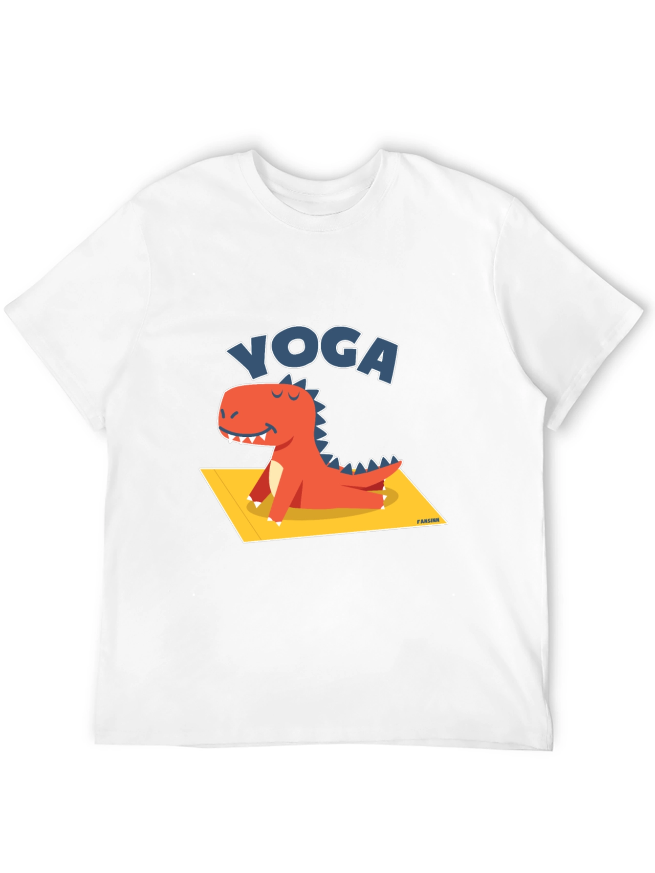 Yoga Dinosaur T-Shirt - Relaxed Fit Cotton Tee