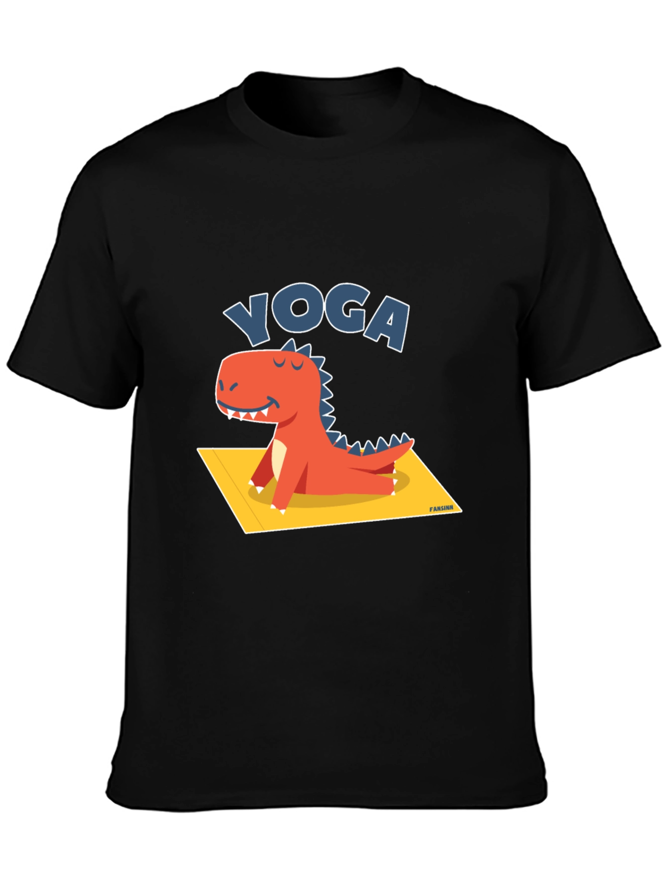 Yoga Dinosaur T-Shirt - Relaxed Fit Cotton Tee