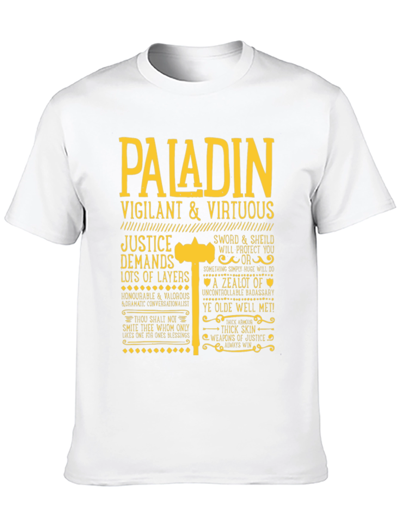 Paladin Vigilant & Virtuous Graphic Tee
