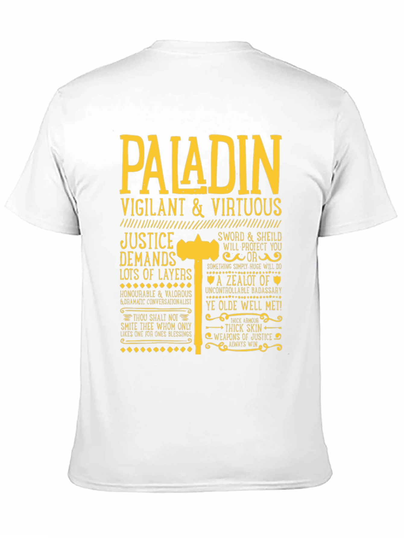 Paladin Vigilant & Virtuous Graphic Tee