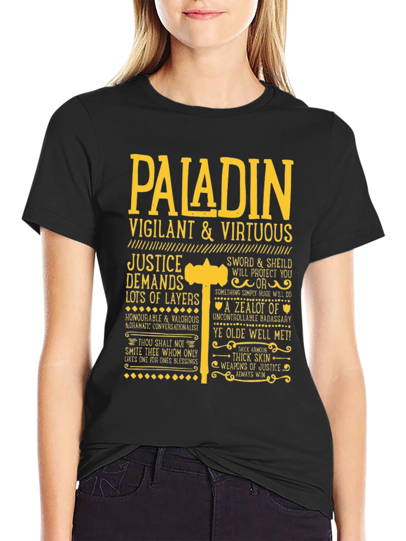 Paladin Vigilant & Virtuous Graphic Tee